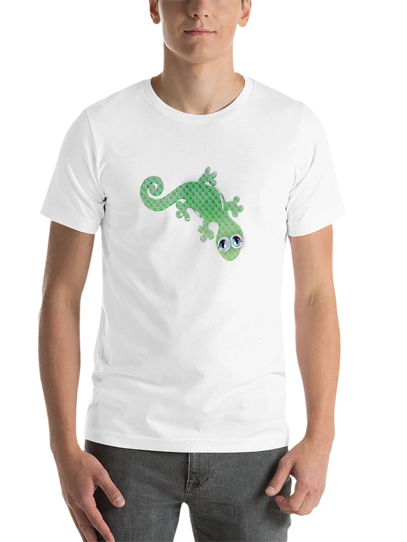 Black Green Gecko Graphic Tee view 14