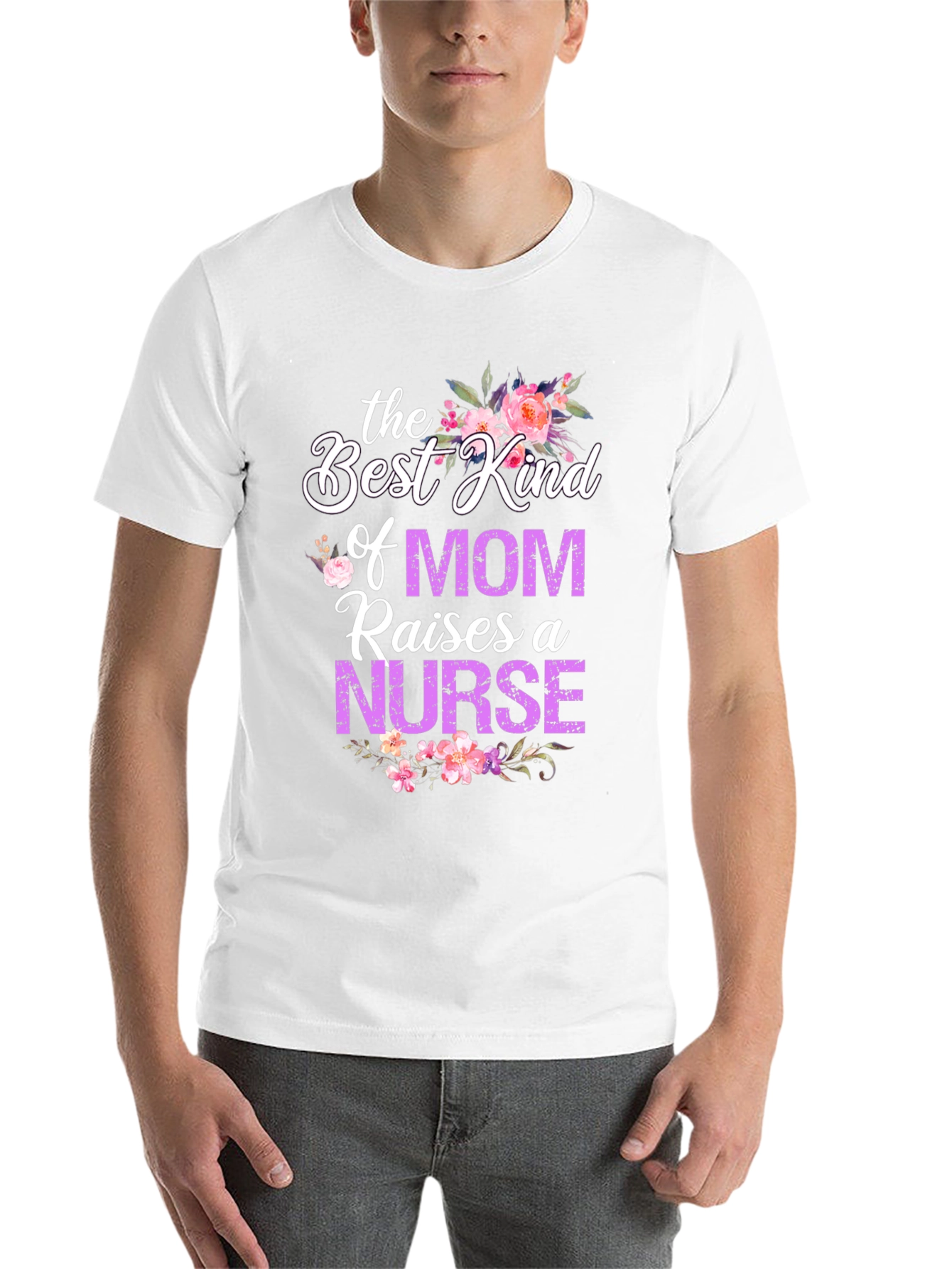 Black Best Kind of Mom Nurse T-Shirt view 14