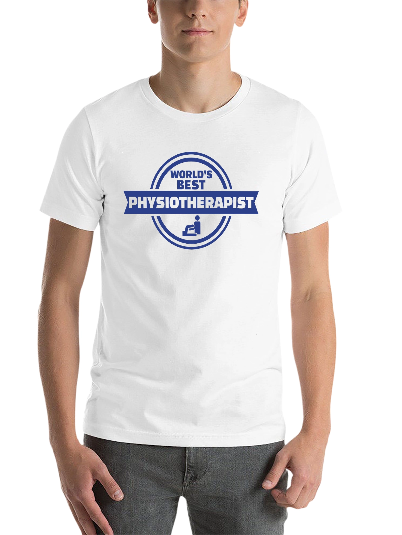 Black World's Best Physiotherapist Graphic Tee view 14
