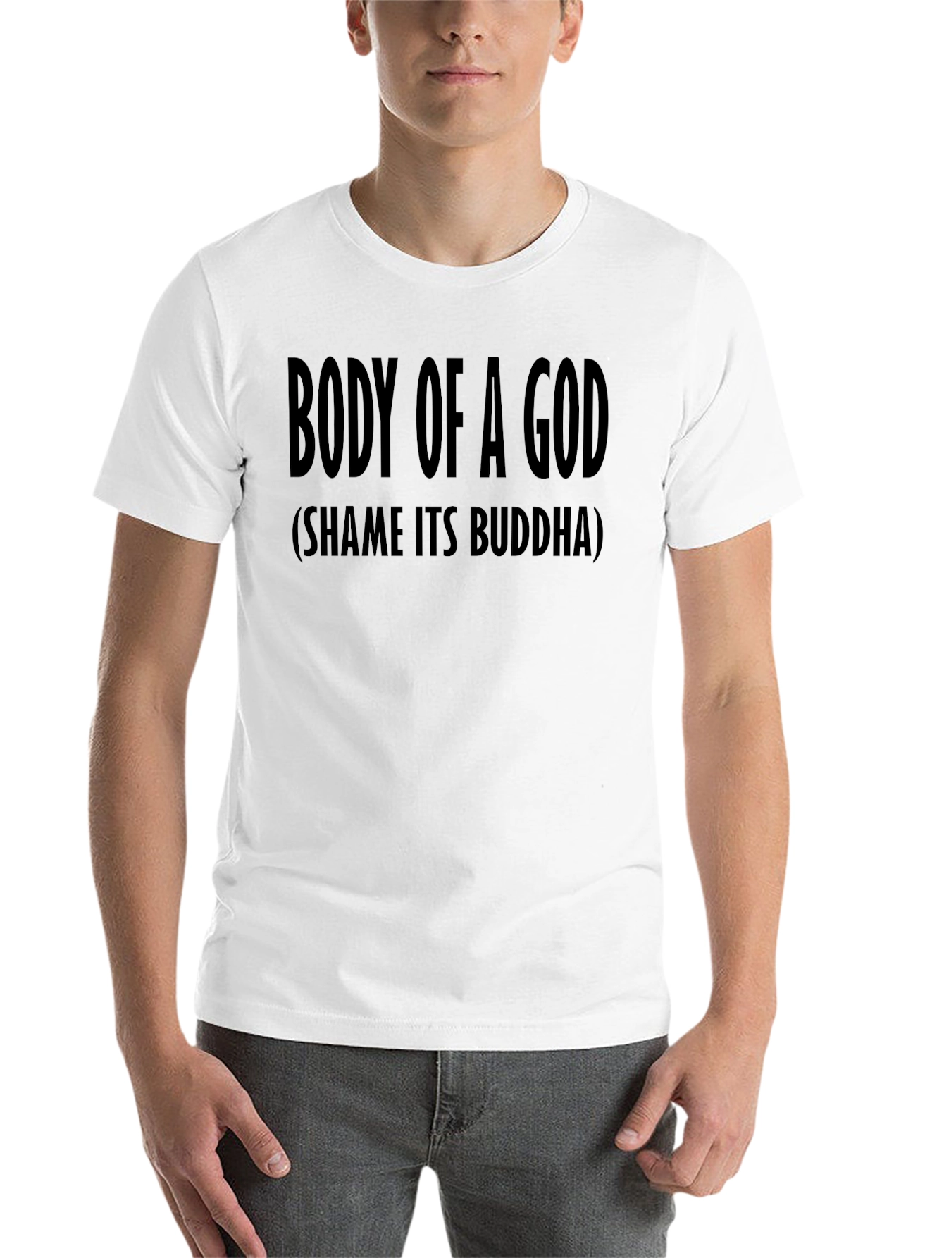 Black Body of a God Funny Graphic Tee view 14