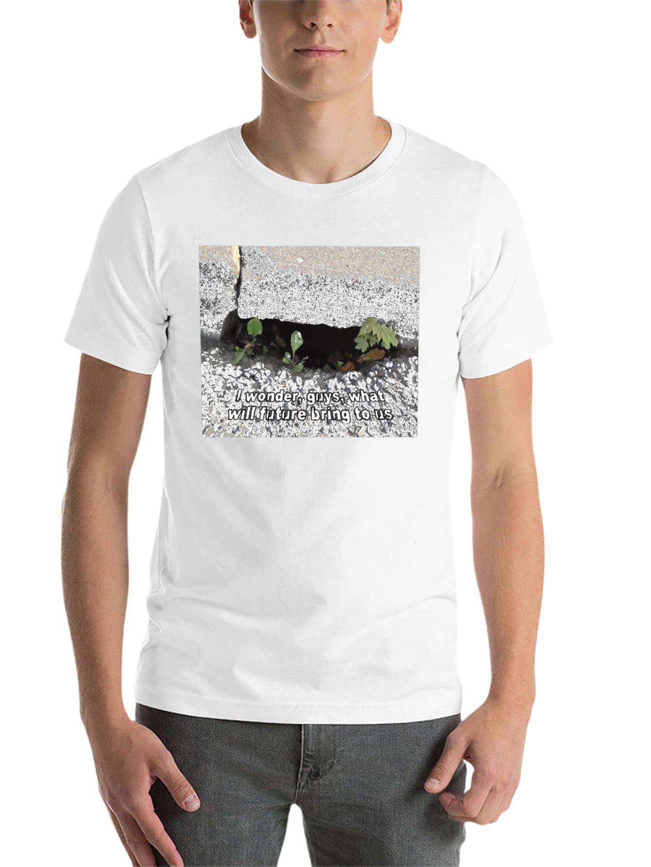 Nature-Inspired Graphic Tee - 'Future' Design - 14