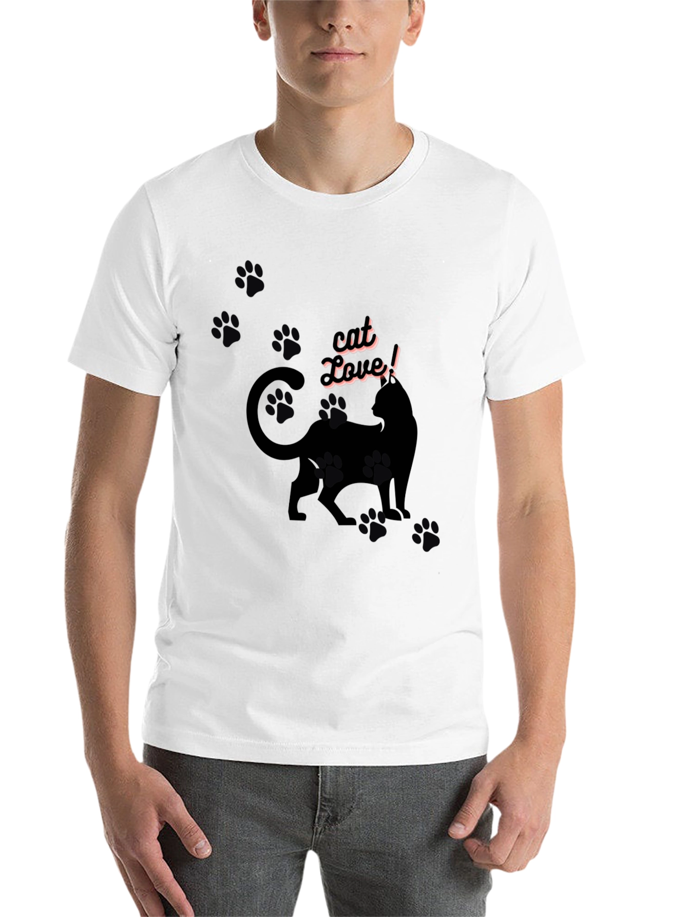 Black Cat Lover T-Shirt - Black Cat Design view 14