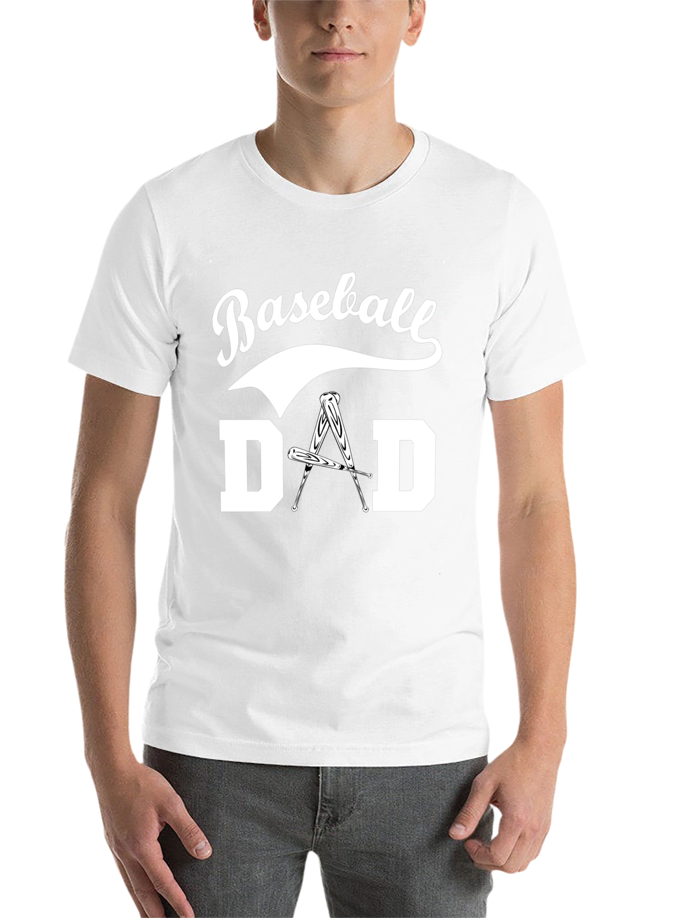 Black Baseball Dad T-Shirt view 14
