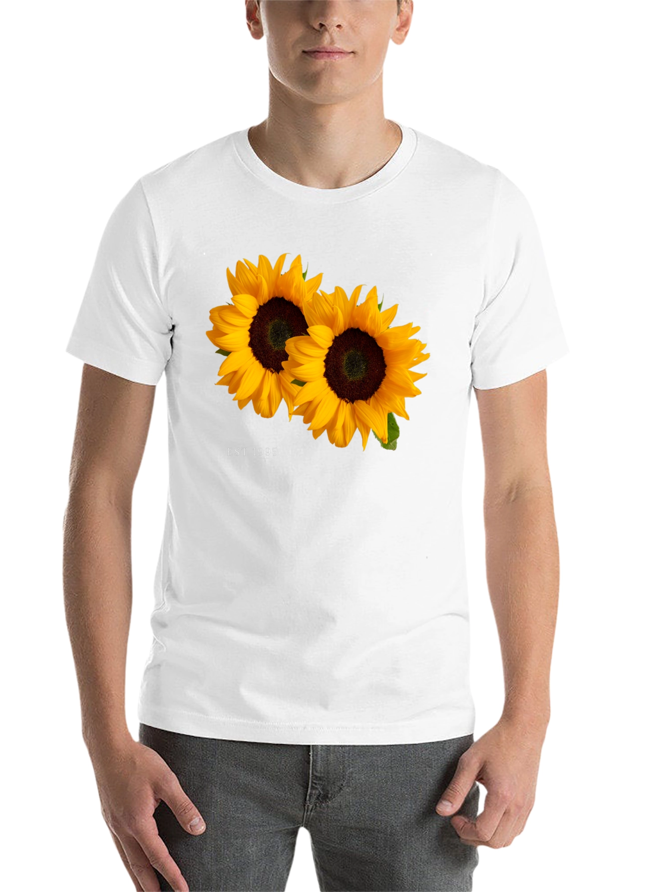 Black Sunflower Est. 1995 Black T-Shirt view 14