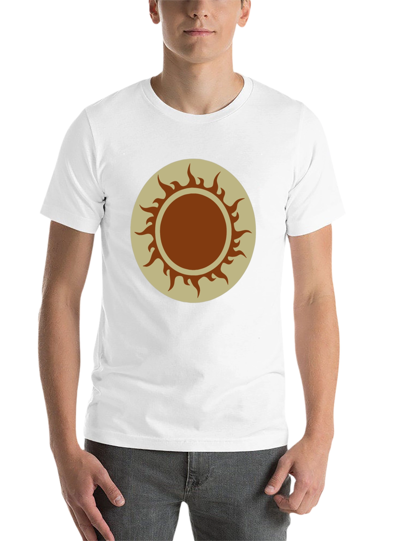 Black Sun Graphic Tee - Black Cotton Blend view 14