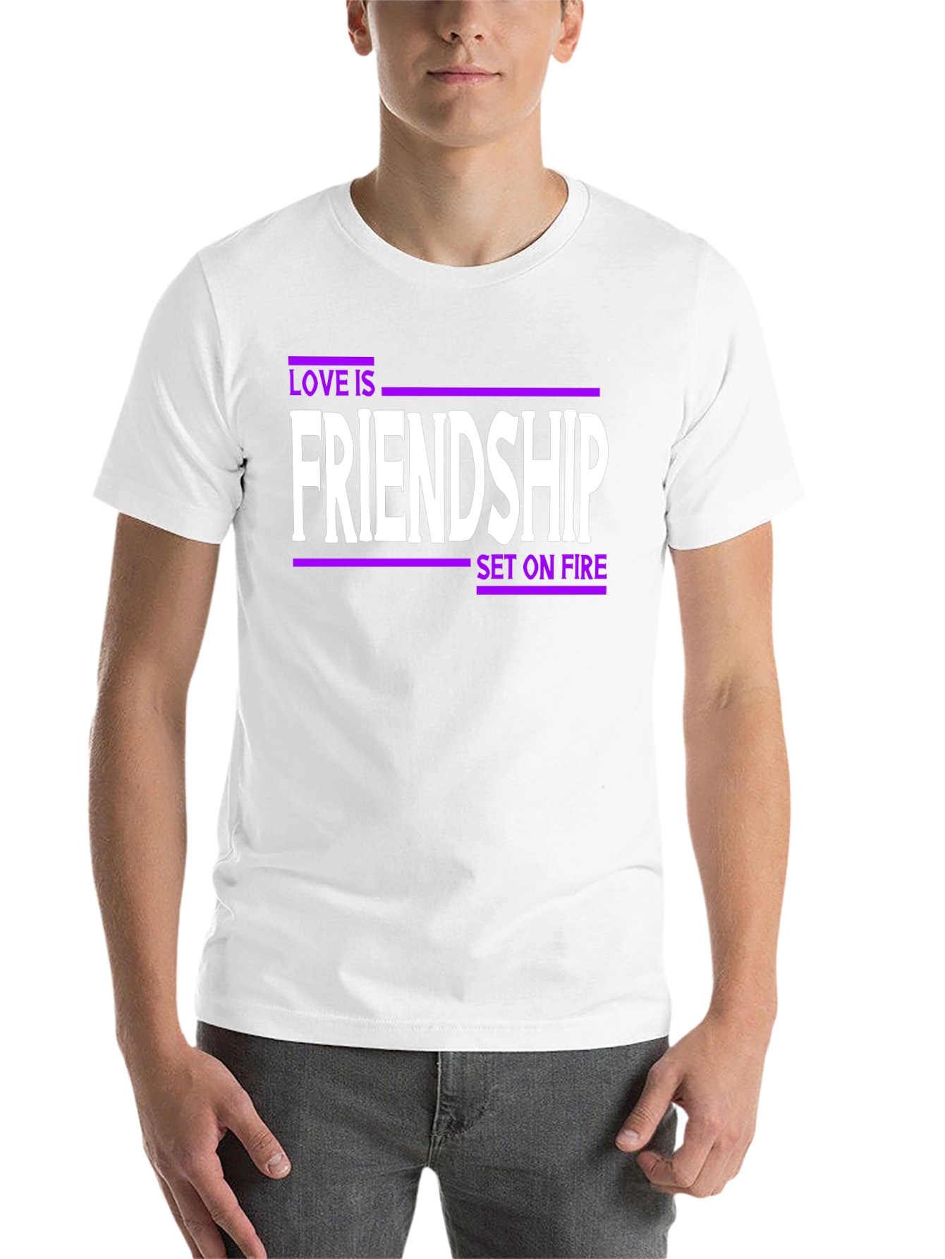 Black Friendship Set on Fire Graphic Tee view 14