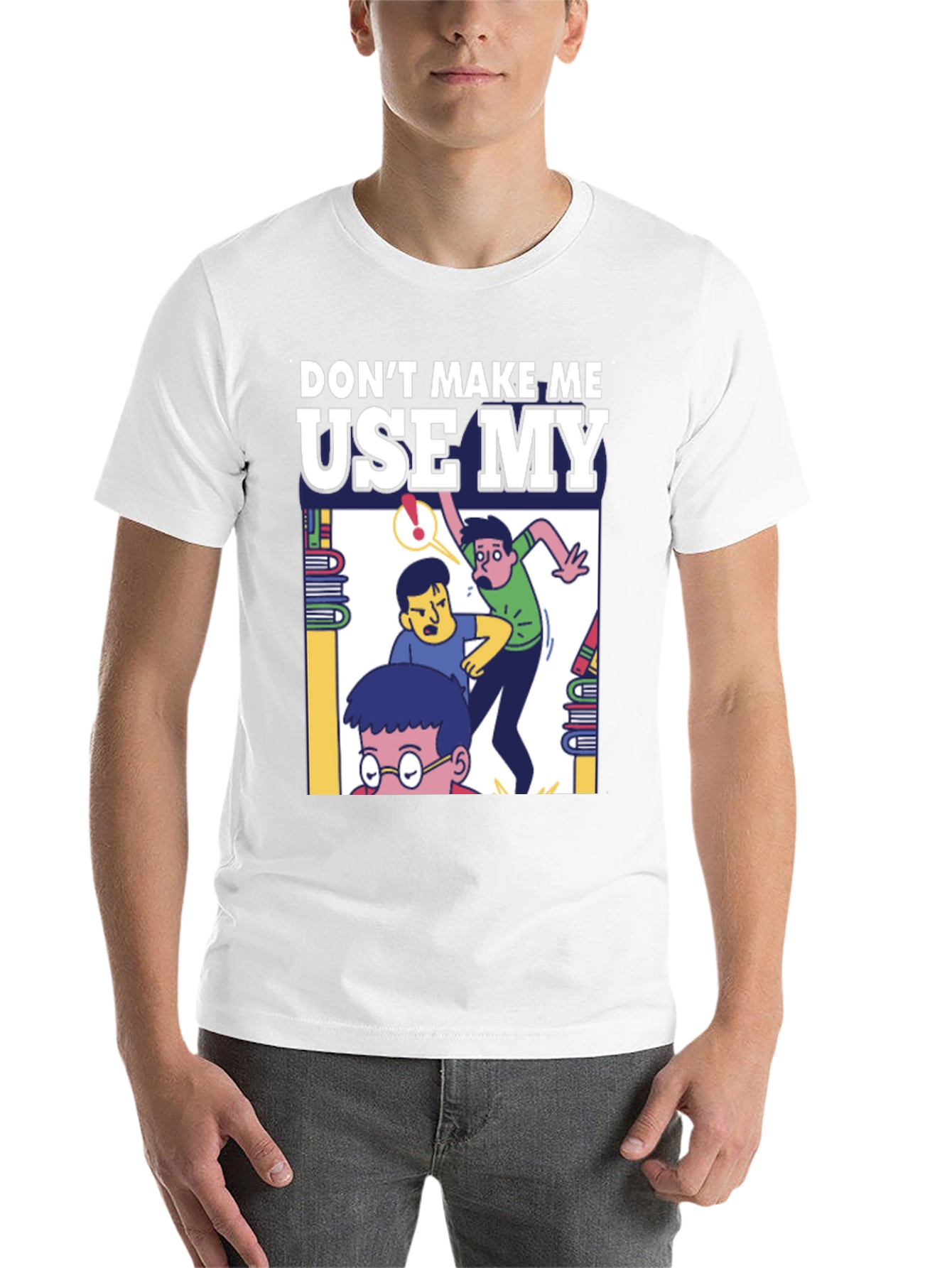 Black Don't Make Me Use My Teacher Voice T-Shirt view 14