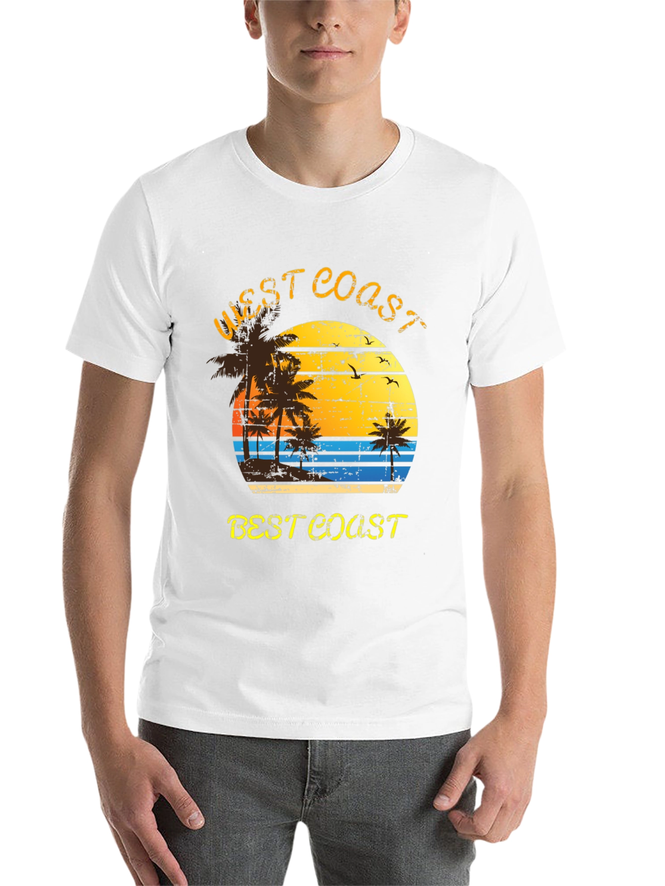 Black West Coast Best Coast Graphic Tee view 14