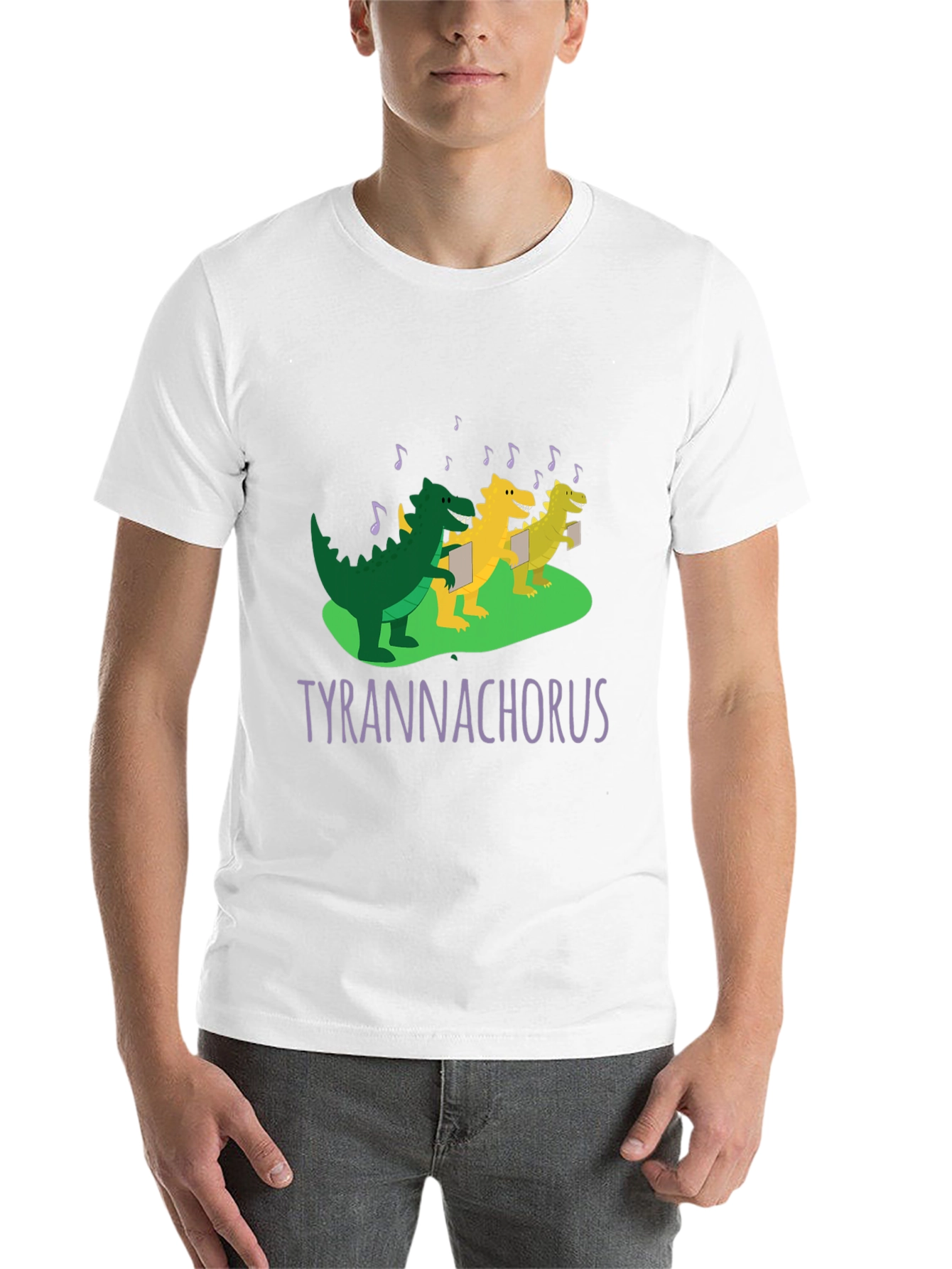 Black Tyrannachorus T-Shirt: Dinosaur Choir Tee view 14