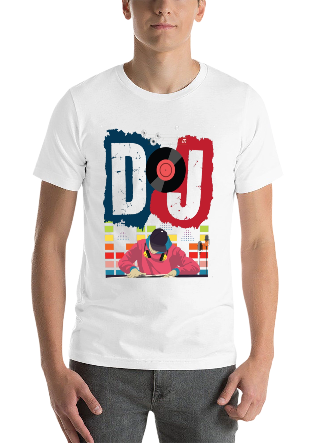 Black DJ Graphic Tee - Cool Music Lover T-Shirt view 14
