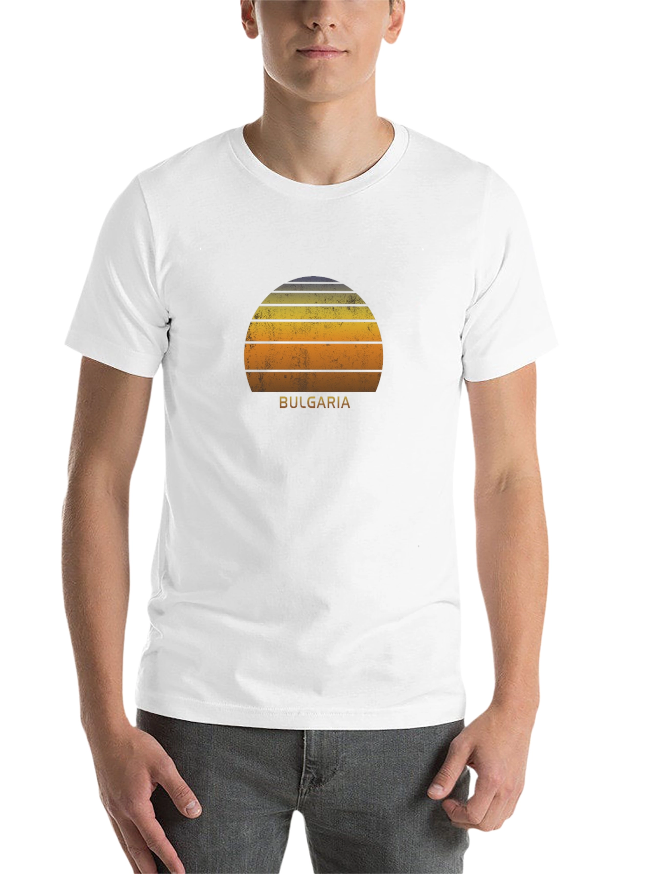 Black Bulgaria Sunset T-Shirt - Retro Graphic Tee view 14