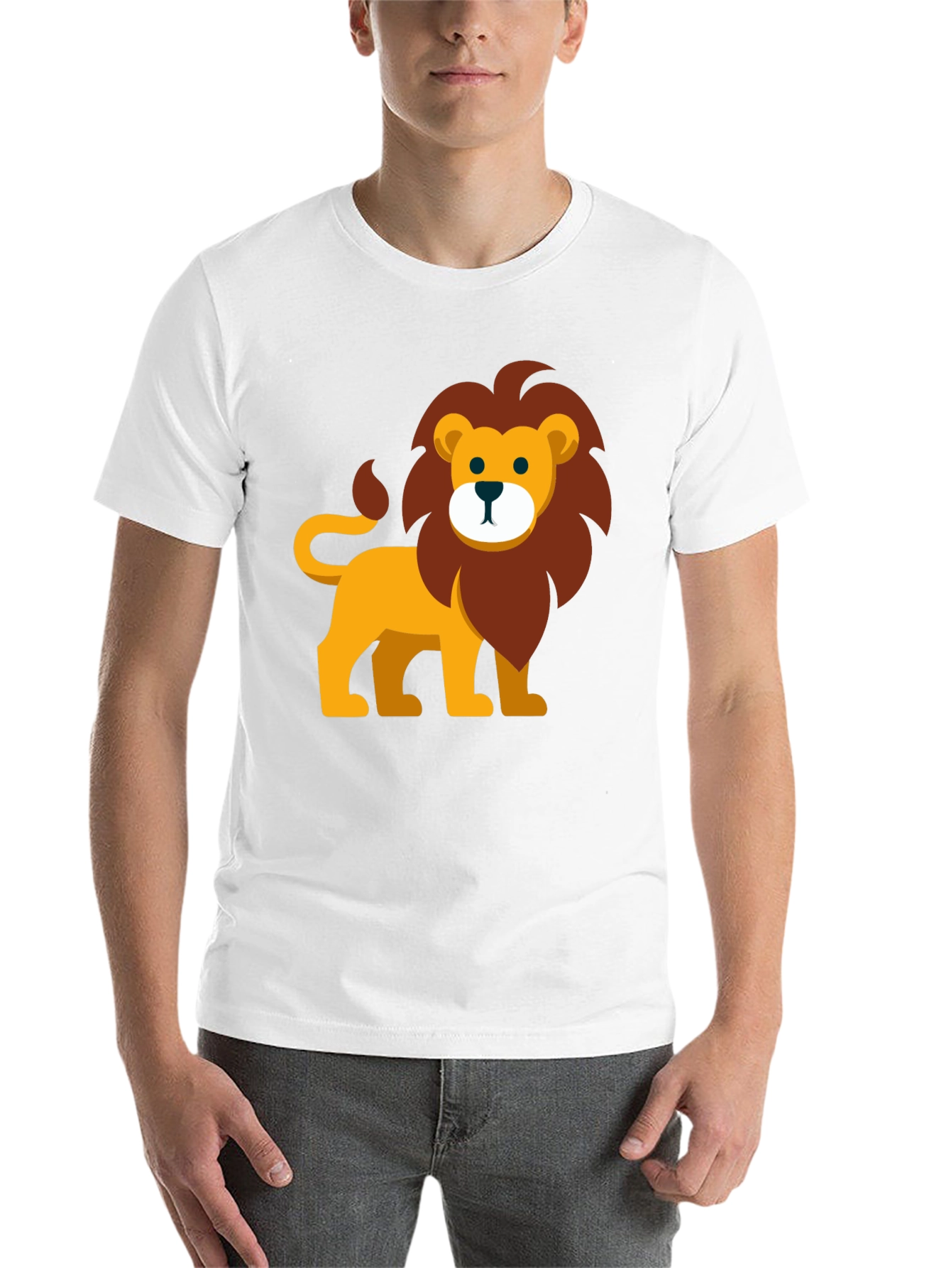 Black Lion Graphic Tee - Fun Animal Print view 14