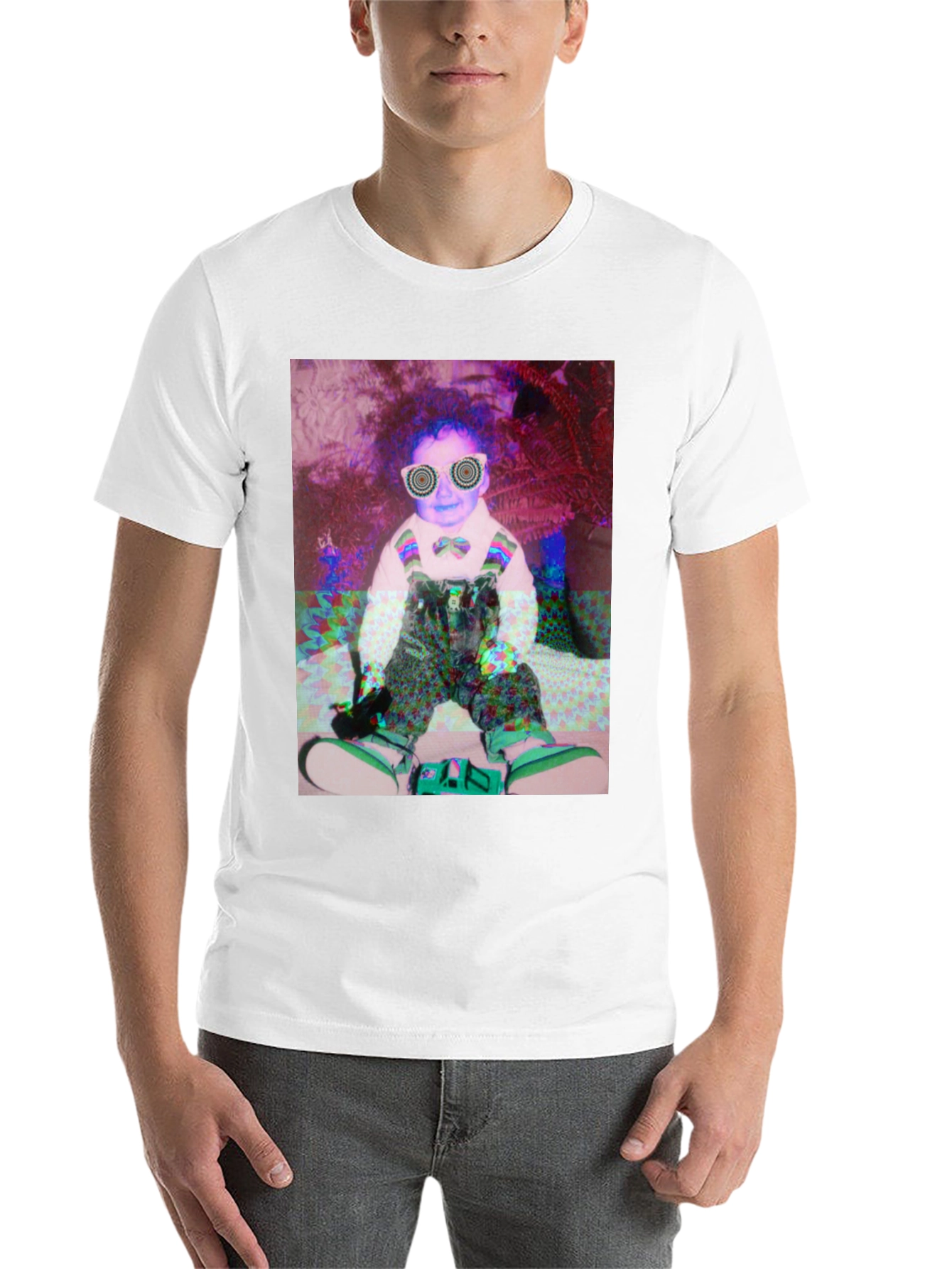 Black Psychedelic Baby Graphic Tee view 14