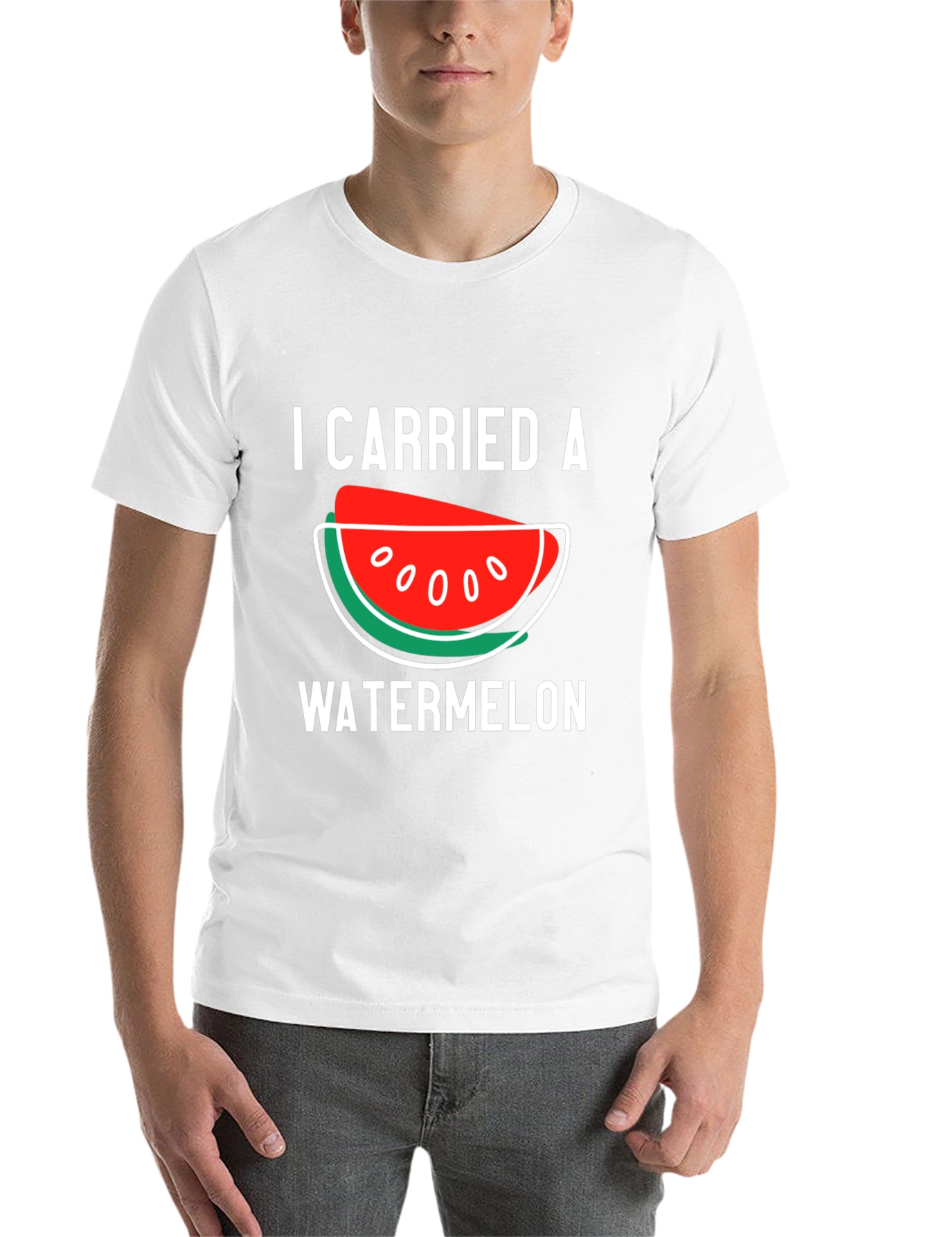 Black I Carried a Watermelon T-Shirt view 14