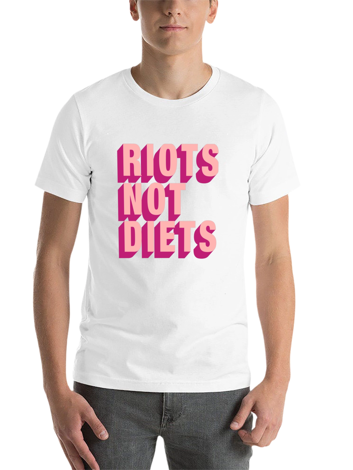 Black Riots Not Diets Graphic Tee view 14