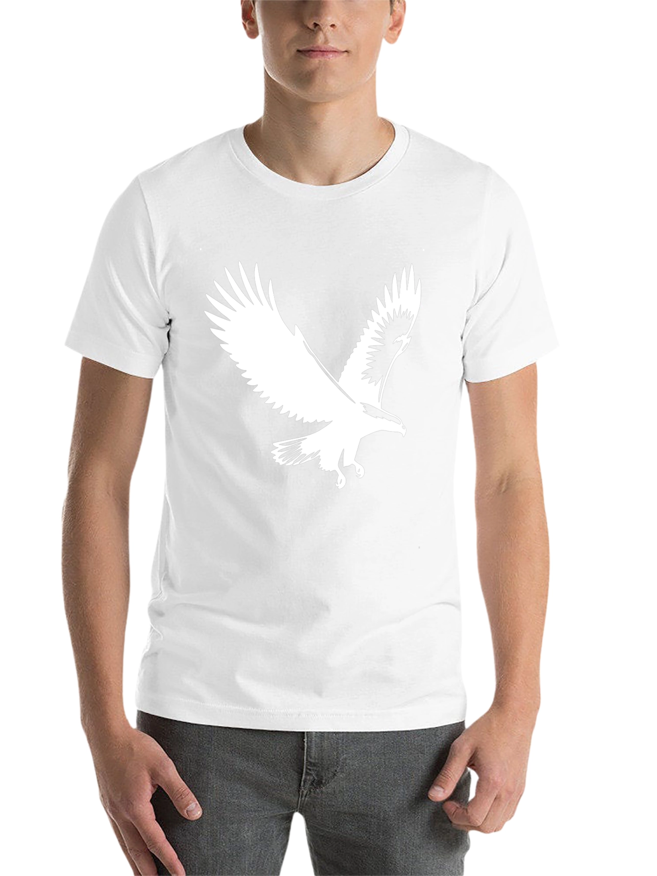 Black Eagle Graphic Tee - Men's Black T-Shirt view 14
