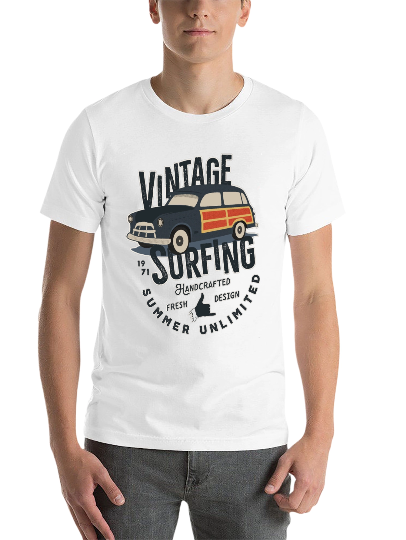 Black Vintage Surfing T-Shirt - Summer Unlimited view 14