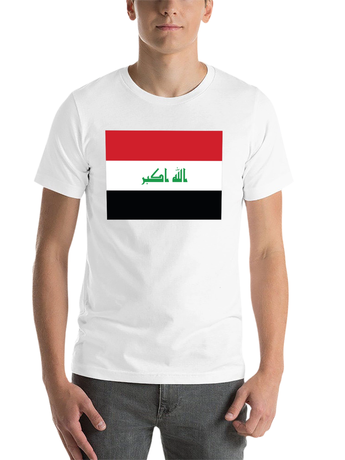 Black Iraq Flag T-Shirt - Show Your Pride view 14