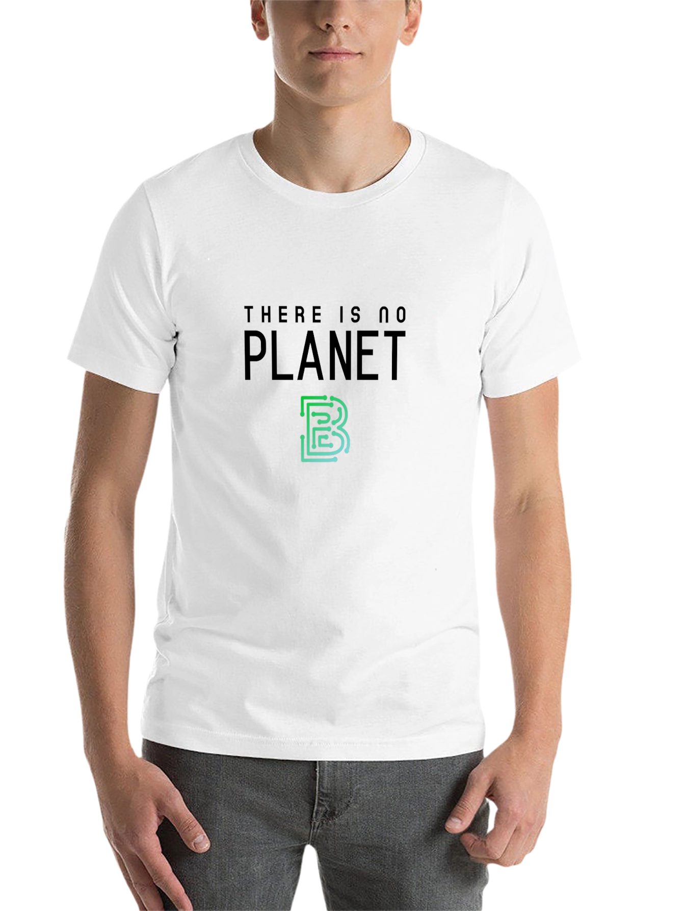 Black There is No Planet B Eco T-Shirt view 14
