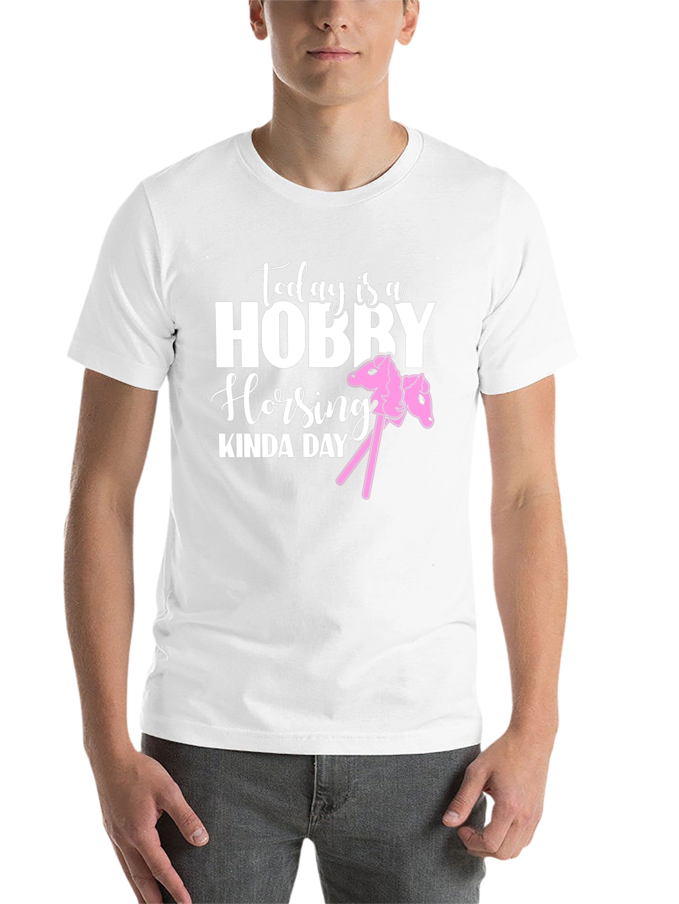 Black Hobby Horsing Kinda Day Graphic Tee view 14