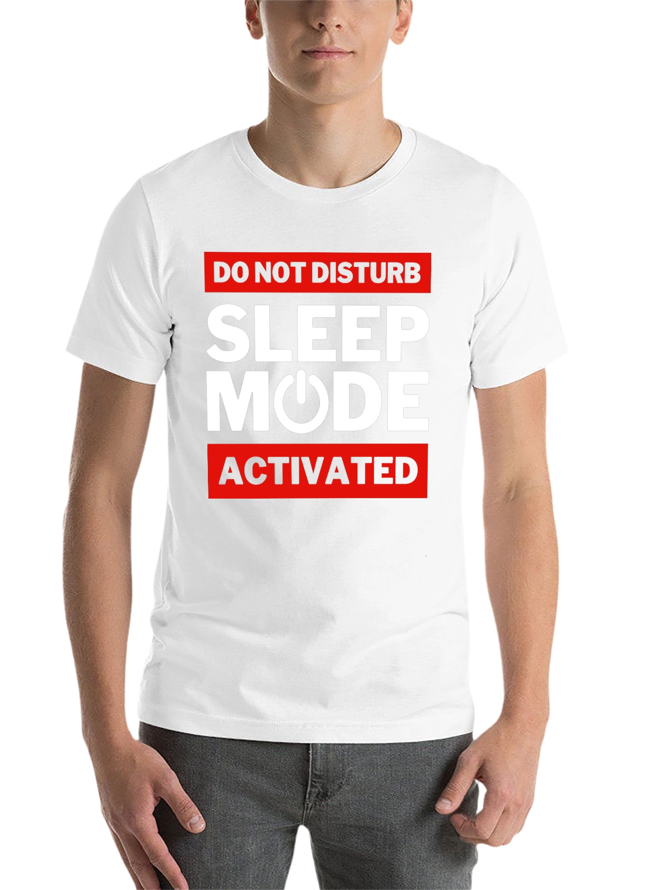 Black Sleep Mode Activated T-Shirt view 14