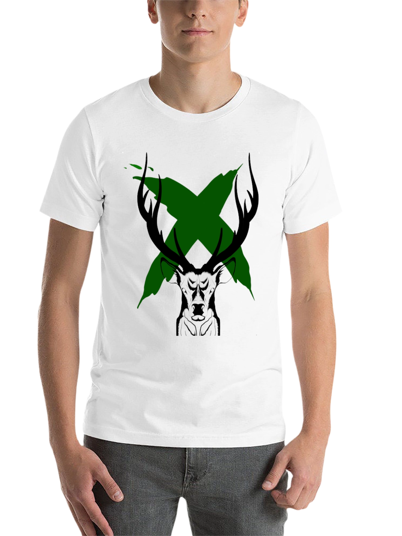 Black Deer X Graphic Black T-Shirt view 14
