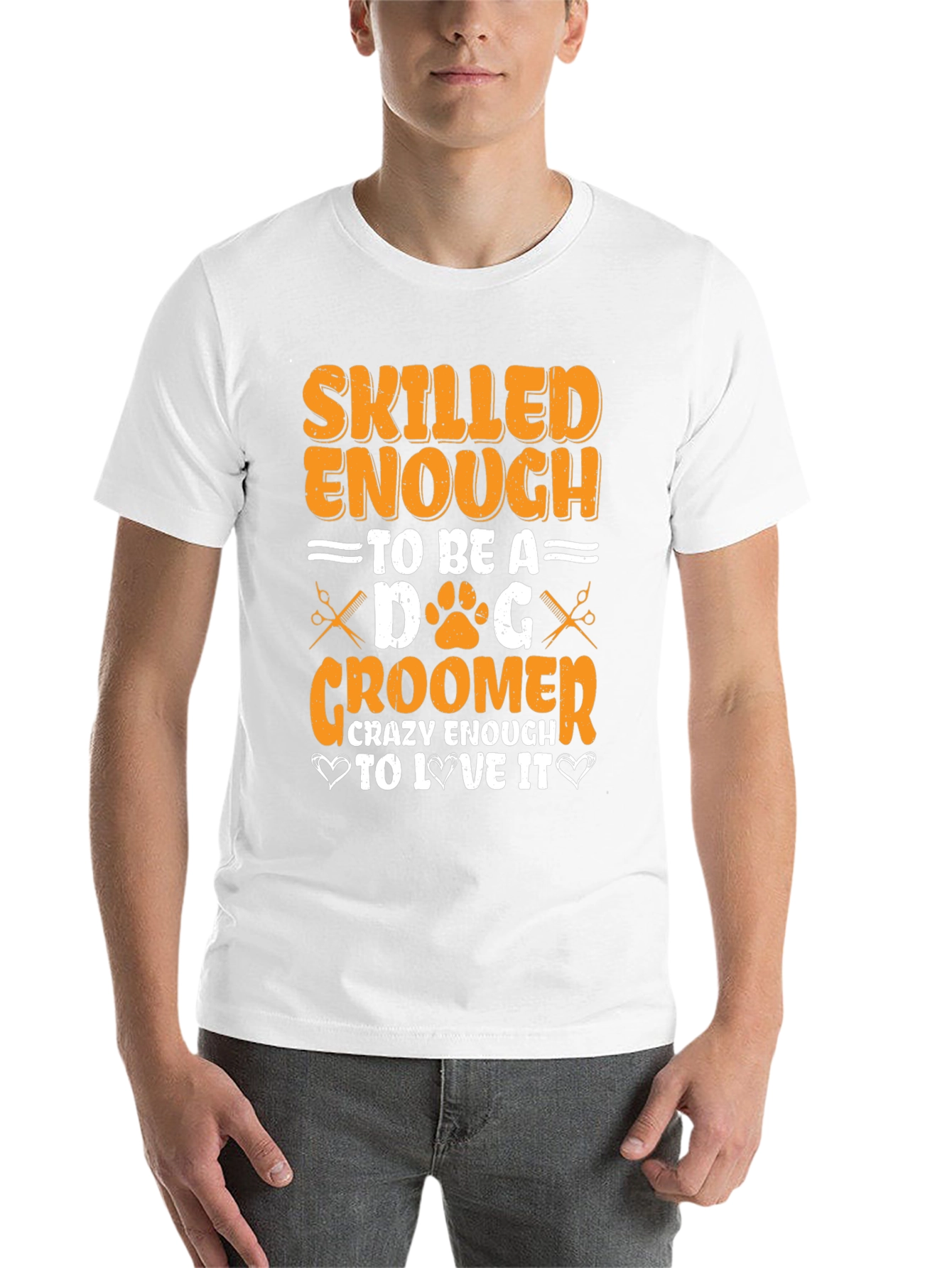Black Skilled Dog Groomer T-Shirt - Unique Gift Idea view 14