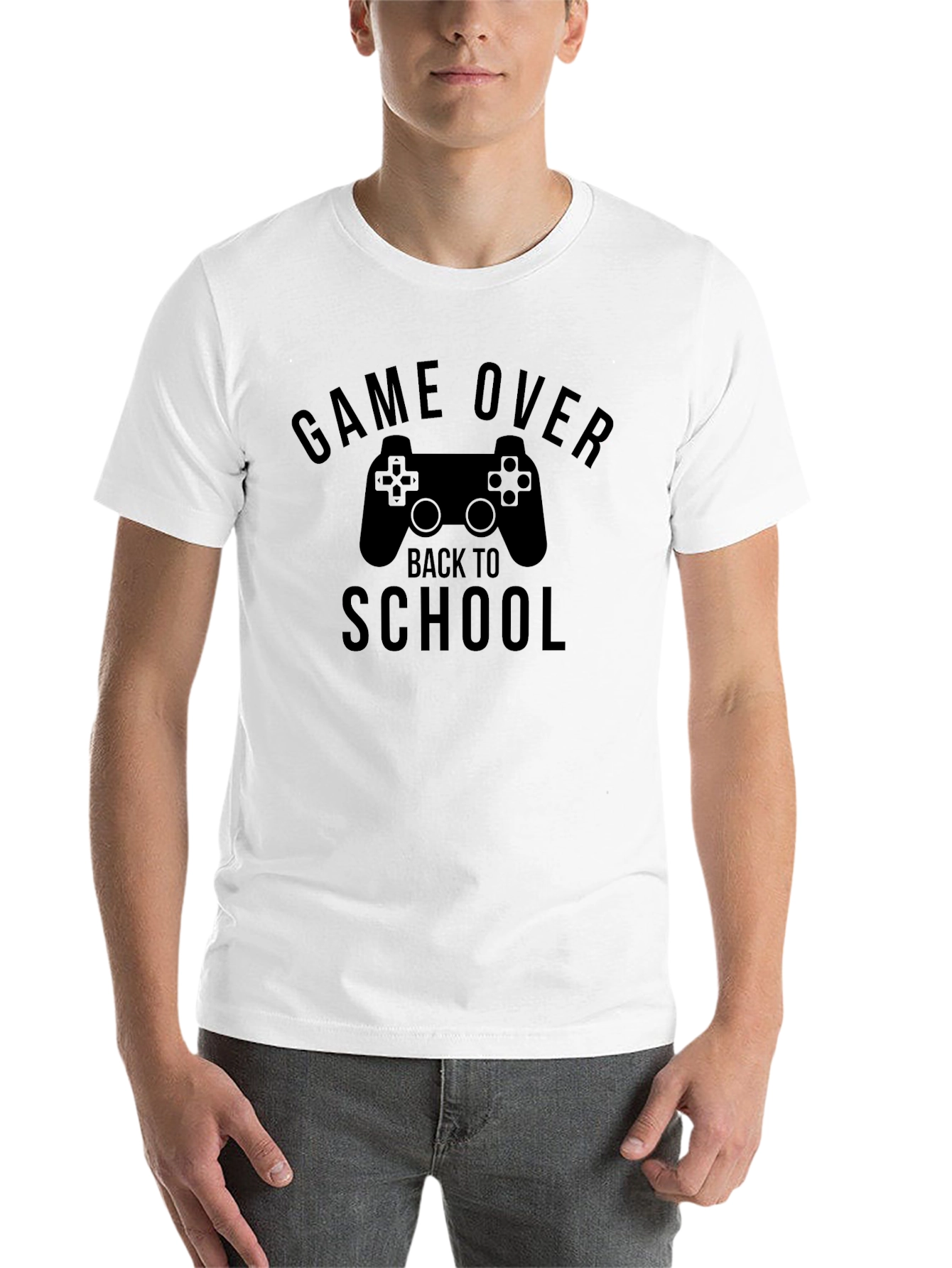 Black Game Over Back to School T-Shirt view 14