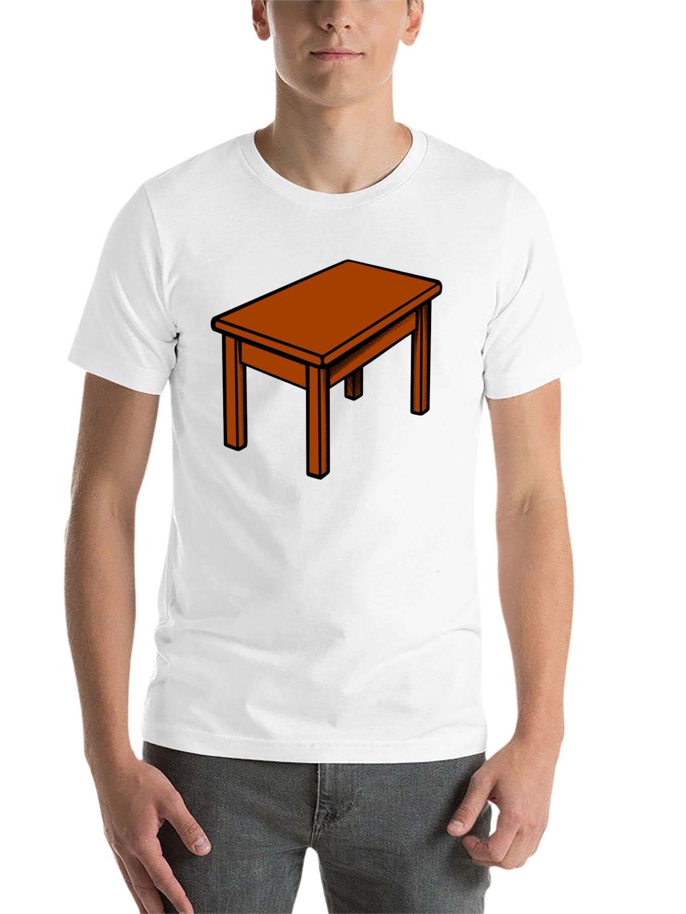 Black Table Graphic Tee - Unique Design view 14