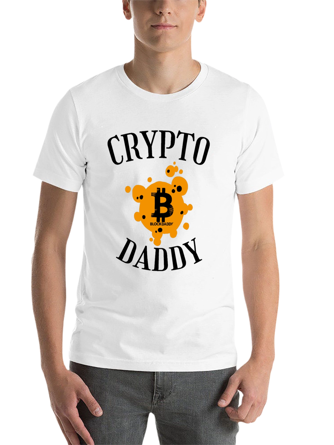 Black Crypto Daddy Bitcoin T-Shirt view 14