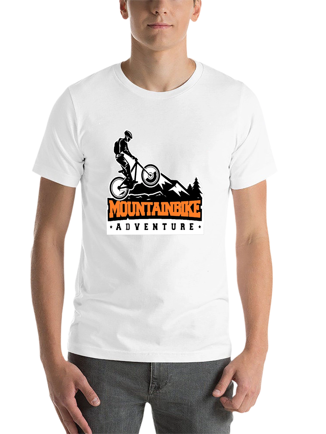 Black Mountain Bike Adventure T-Shirt - Black view 14