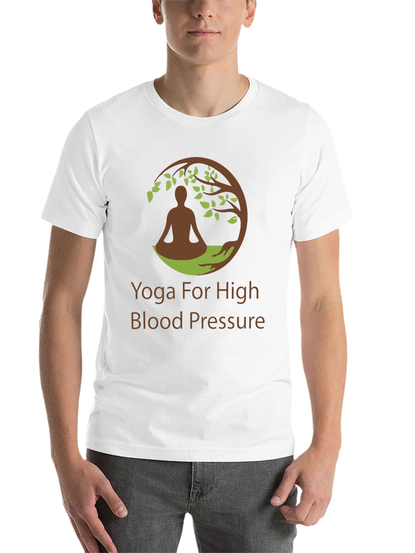 Black Yoga for High Blood Pressure T-Shirt view 14