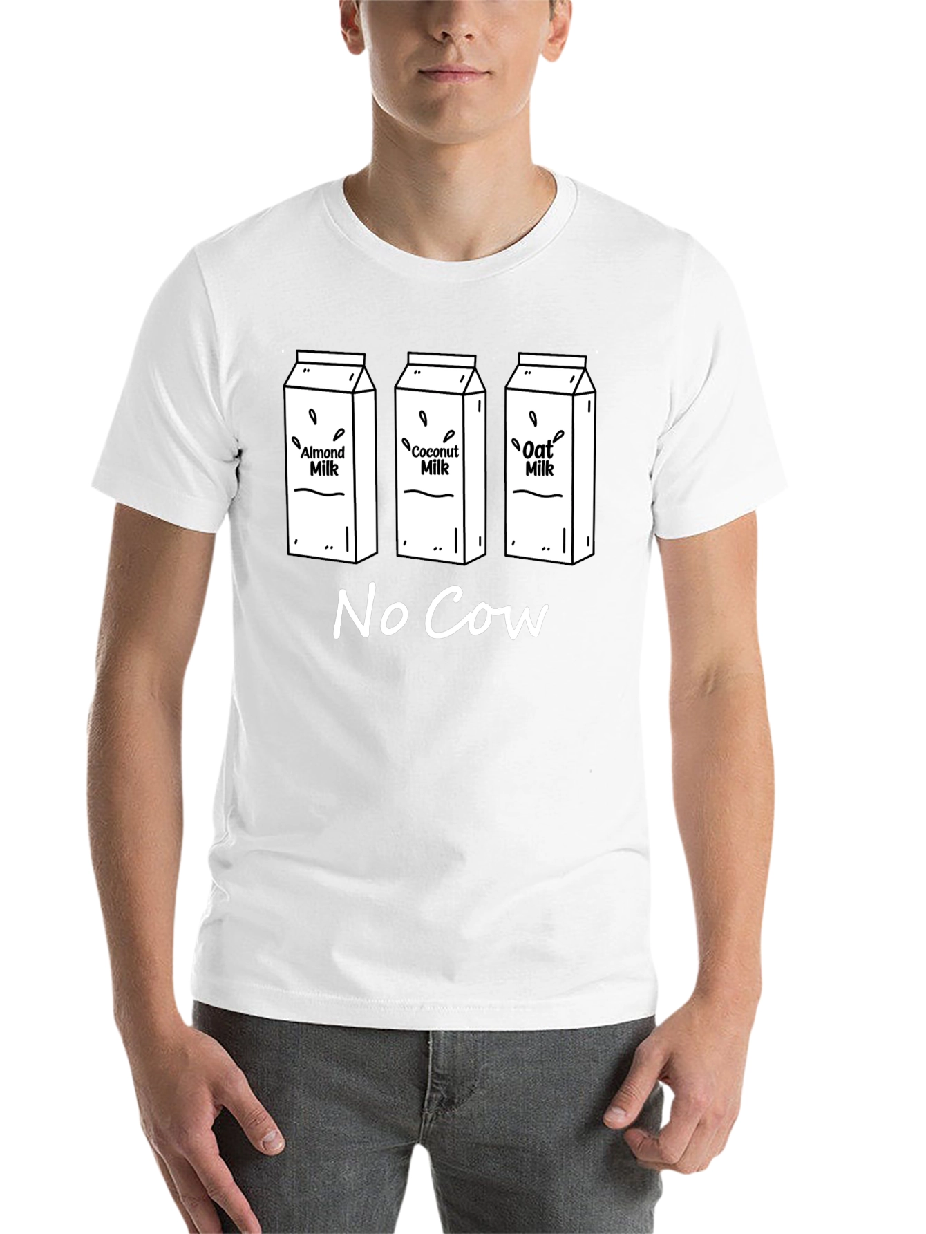 Vegan Milk T-Shirt - No Cow - 14