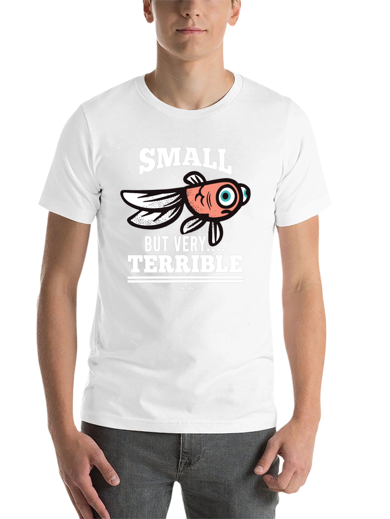 Black Small But Terrible Fish T-Shirt view 14