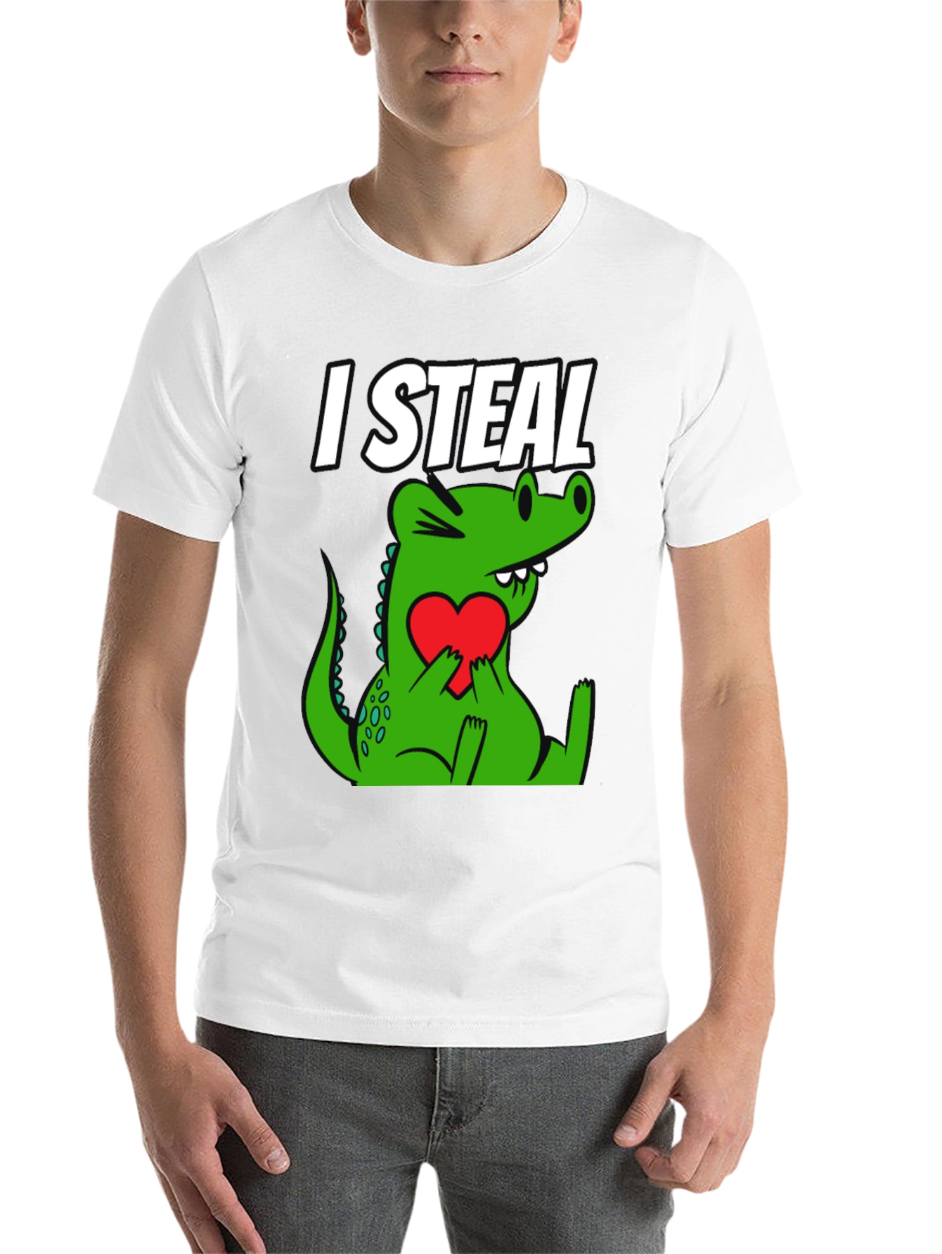 I Steal Hearts Alligator Graphic T-Shirt - 14