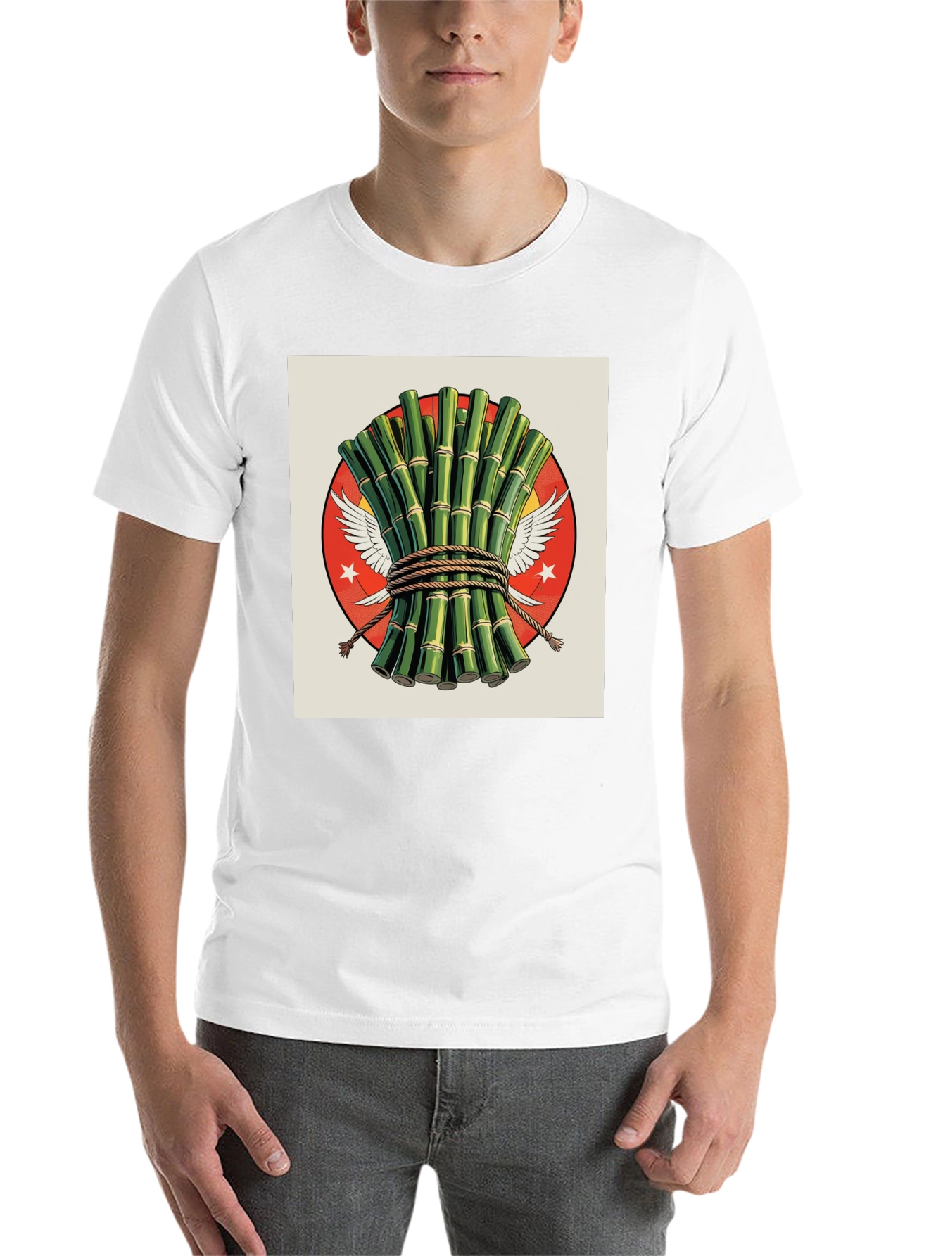Black Bamboo Graphic Tee - Stylish, Unique Design view 14