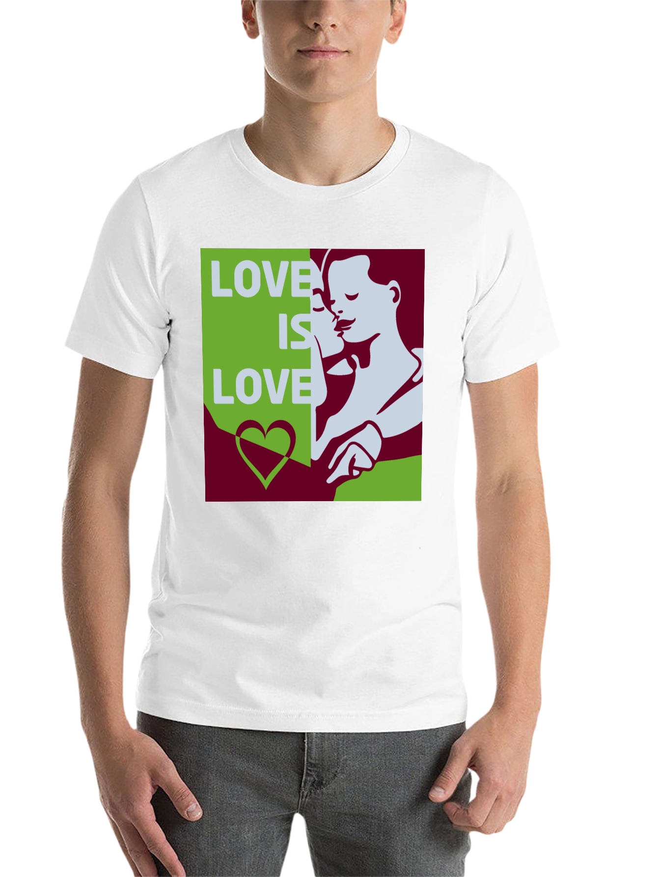 Black Love Is Love Graphic Tee - Black Cotton Blend view 14