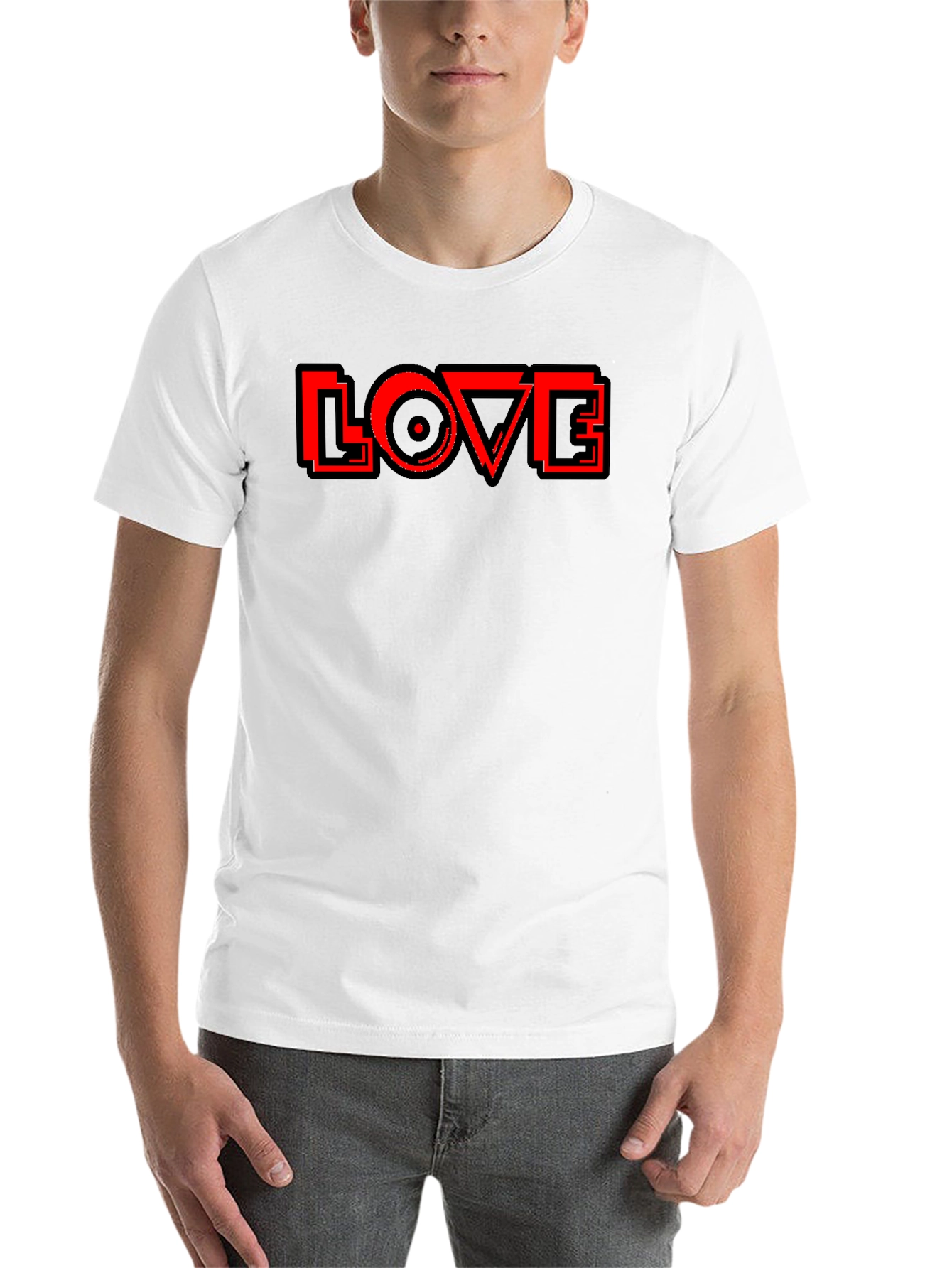 Black Love Record Graphic Tee - Black T-Shirt view 14