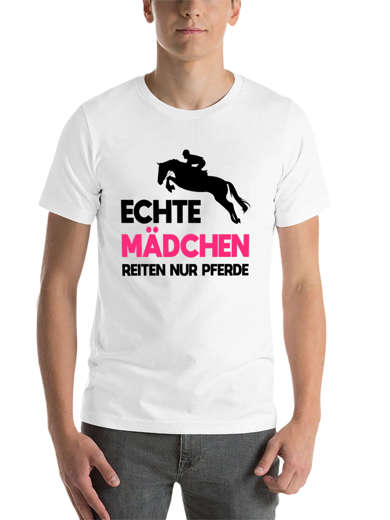 Black Echte Madchen Reiten Nur Pferde Black T-Shirt view 14