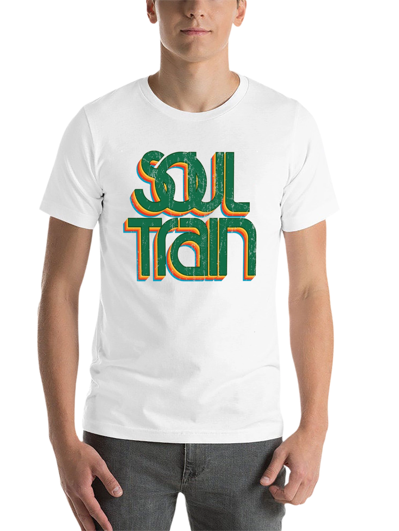 Black Soul Train Retro Style Graphic Tee view 14