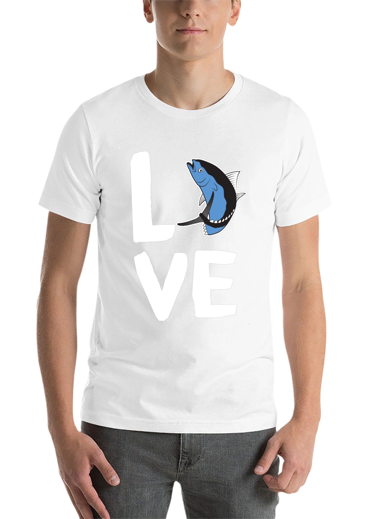 Black Love Tuna T-Shirt - Black Graphic Tee view 14