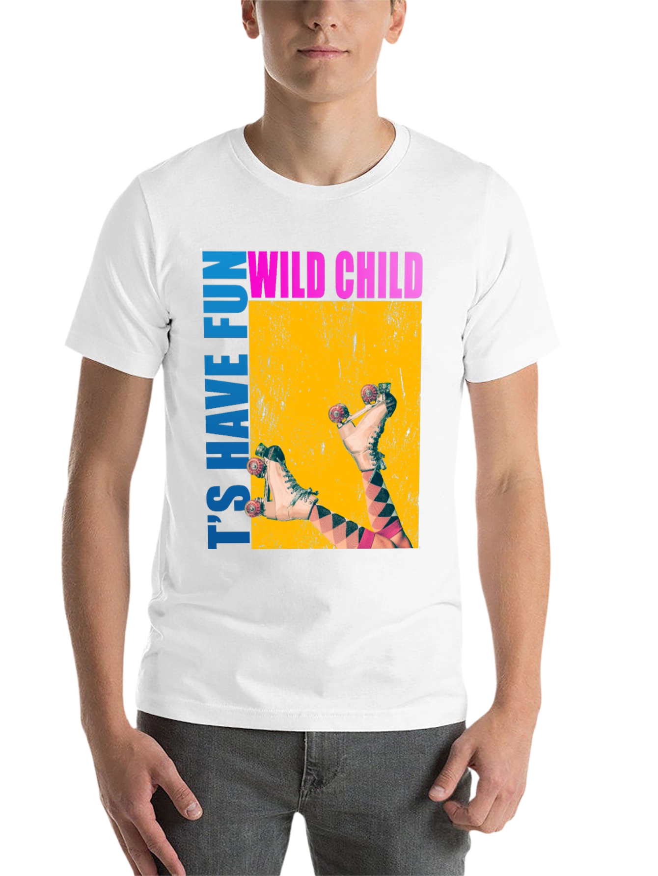 Black Wild Child Roller Skate Graphic Tee view 14