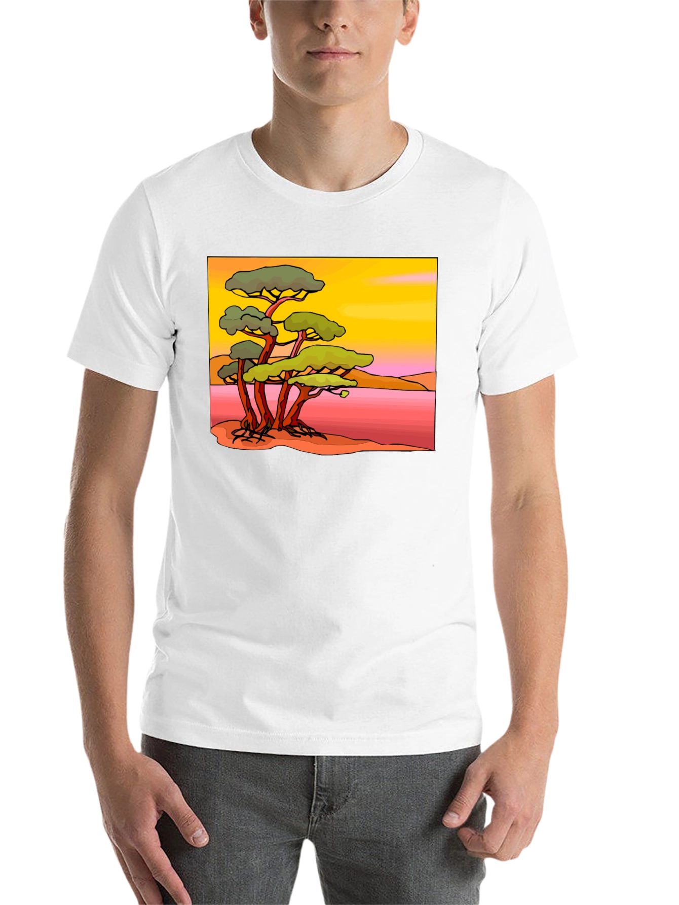 Black African Savanna Graphic Tee view 14