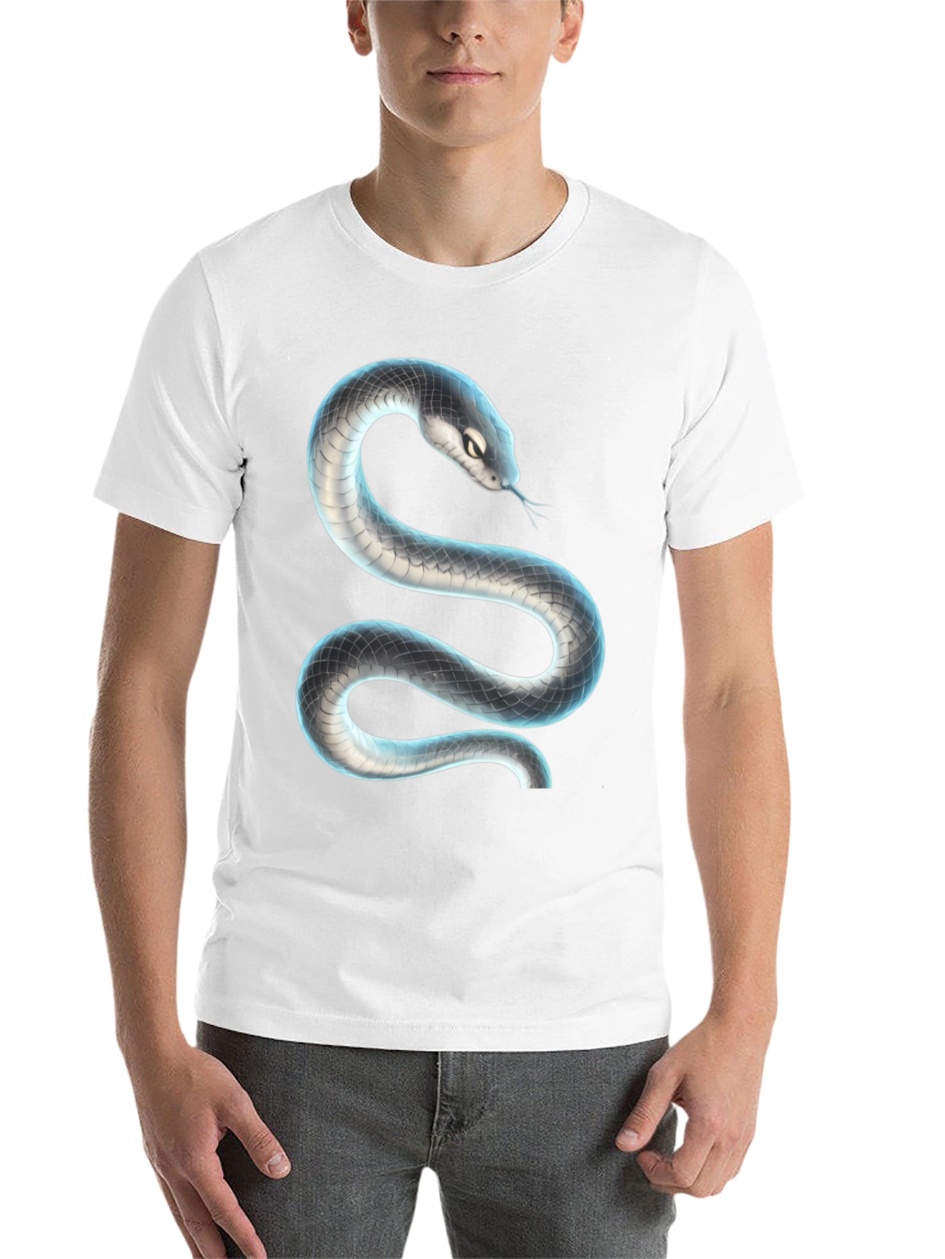 Black Black Snake Graphic T-Shirt view 14