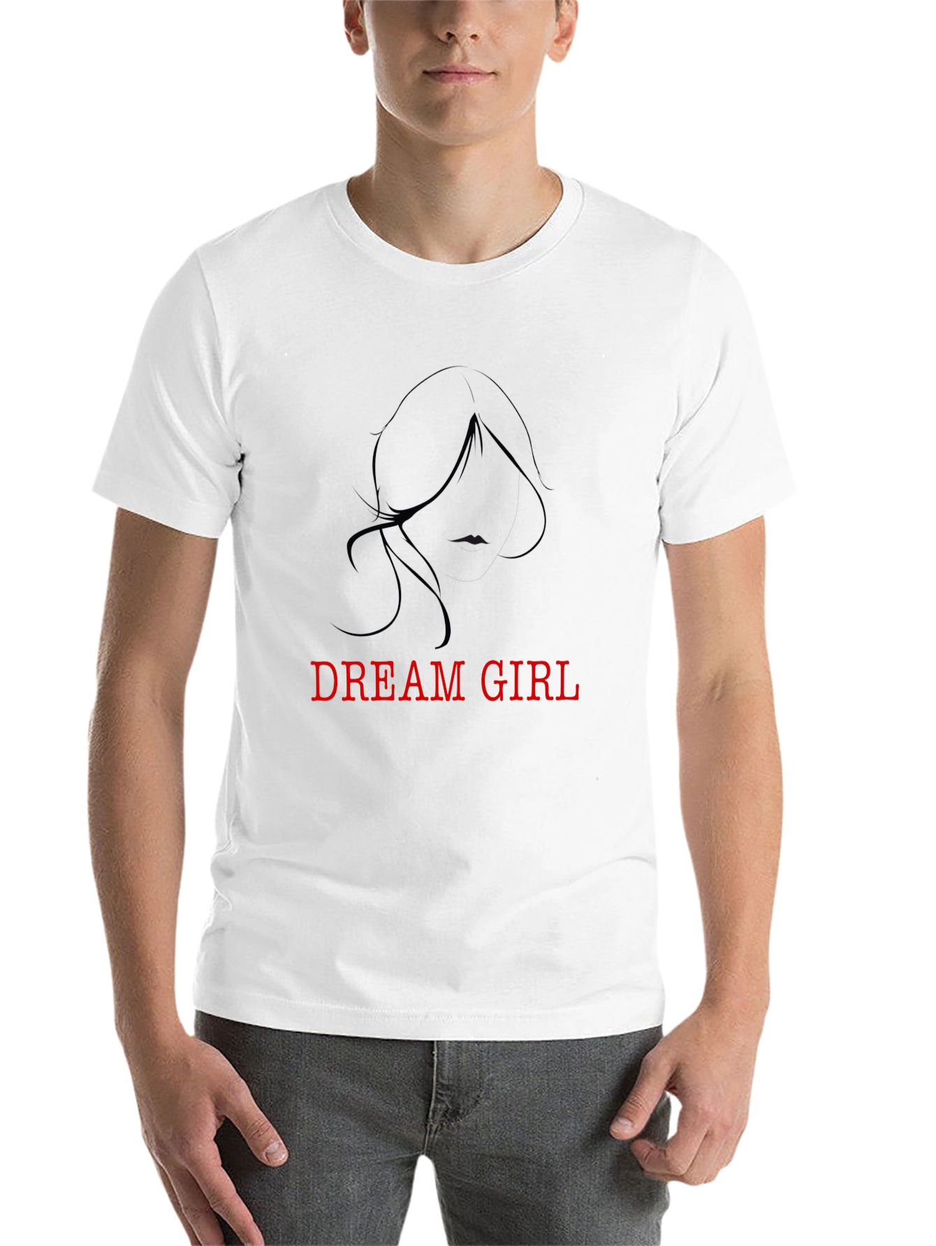 Black Dream Girl Black Tee - Stylish Graphic T-Shirt view 14