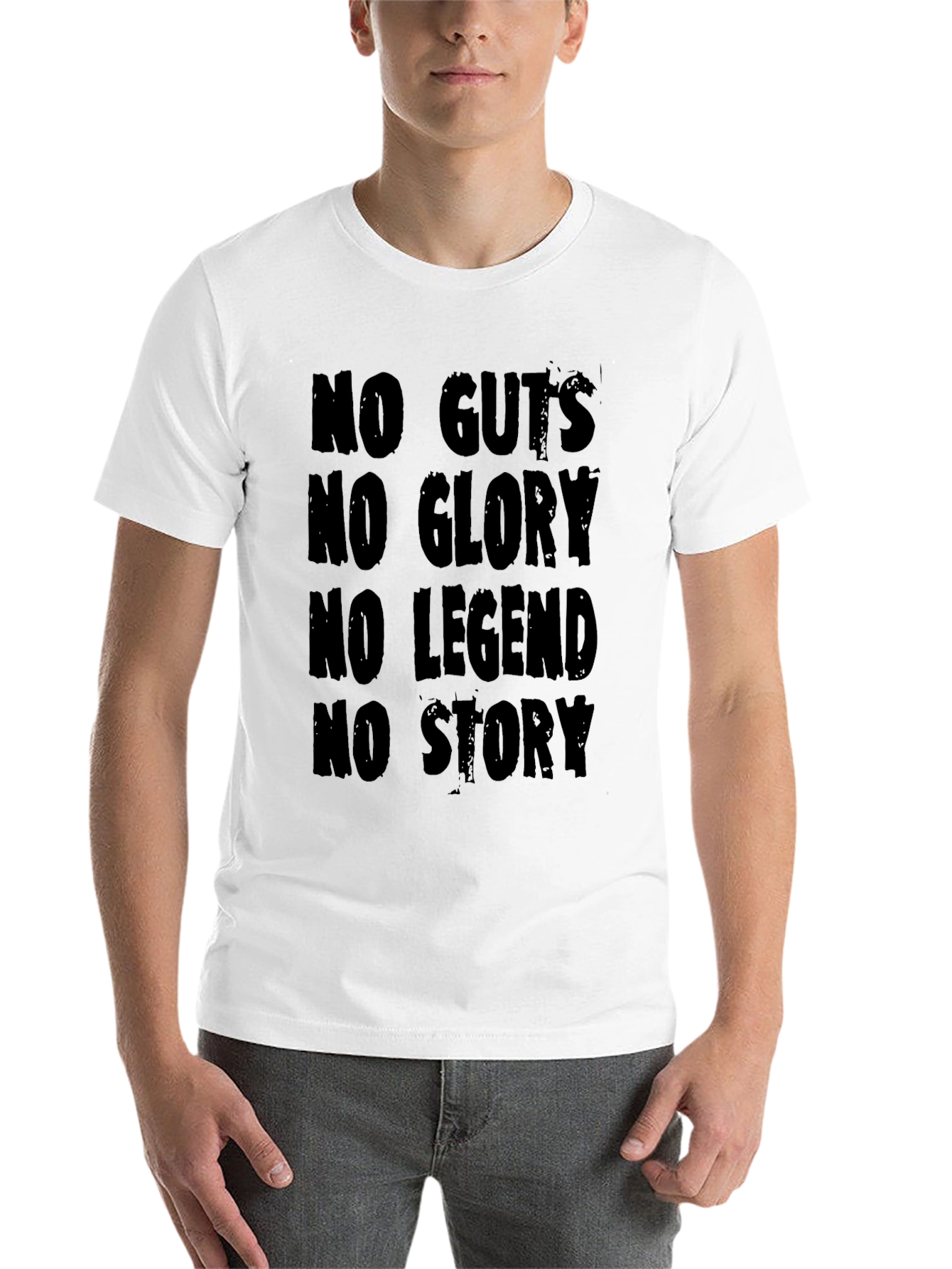 Black No Guts No Glory Graphic T-Shirt - Black view 14
