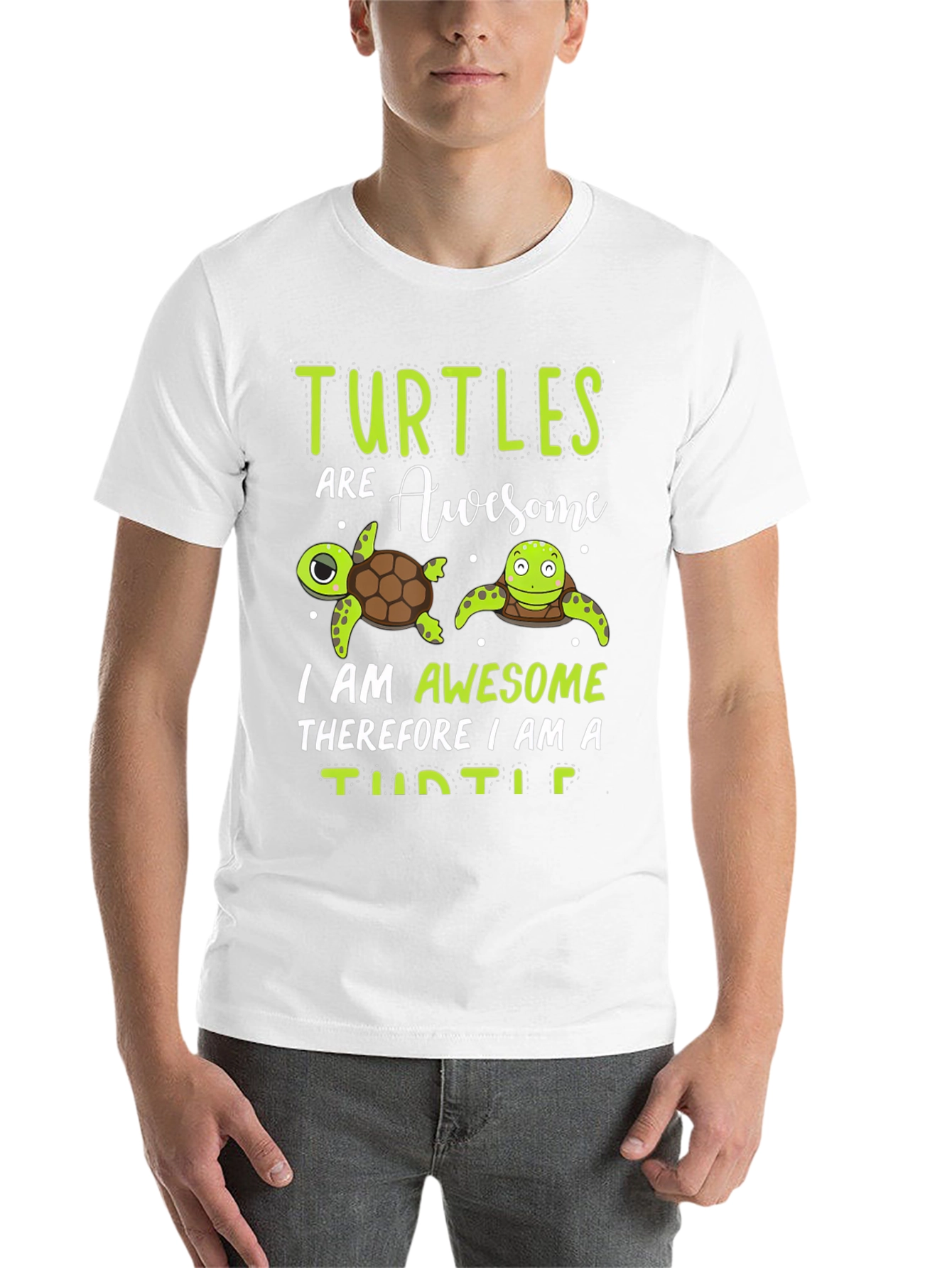 Black Turtles Are Awesome Graphic Tee view 14