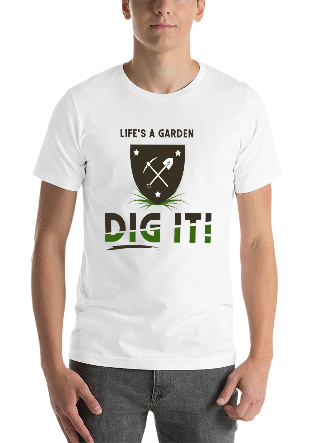 Black Life's a Garden Dig It T-Shirt view 14