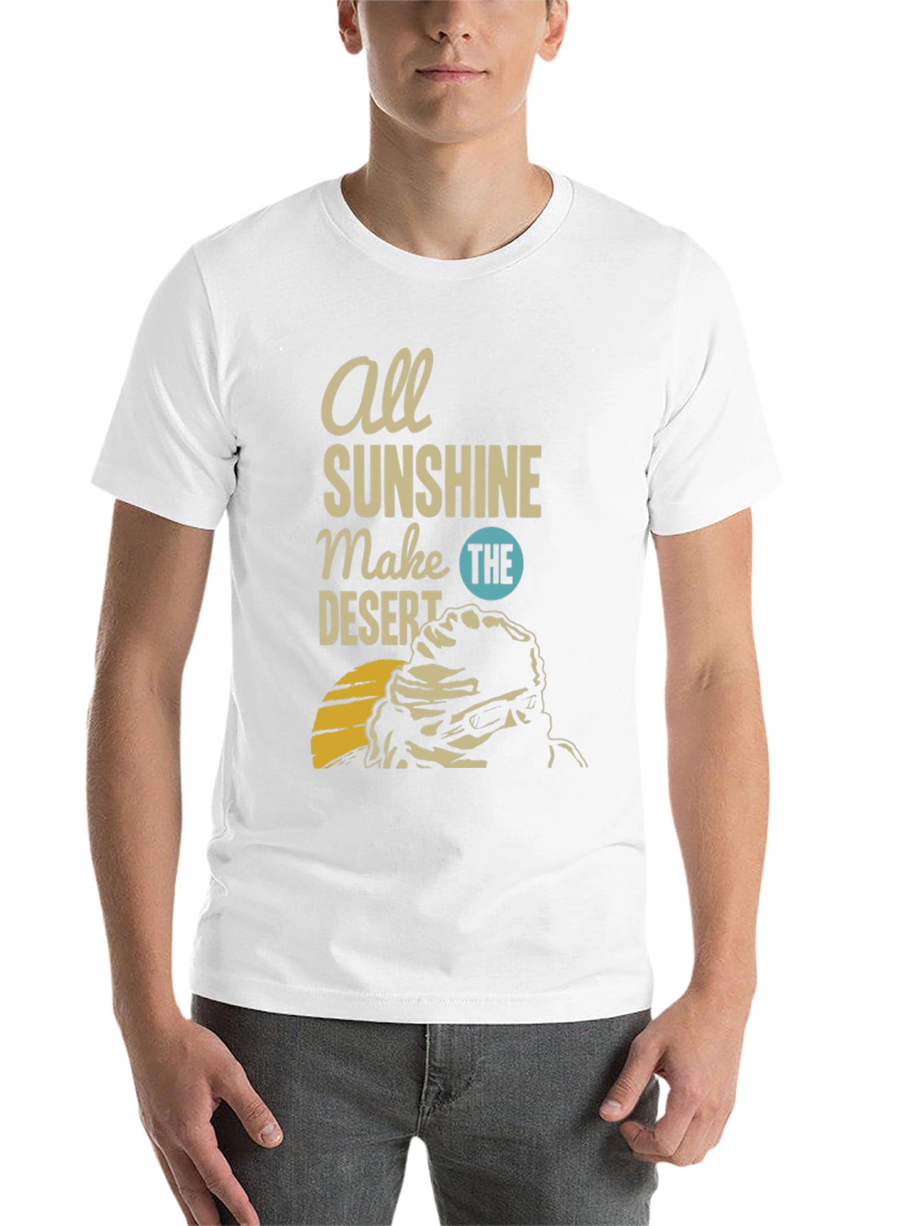 Black Sunshine Desert Graphic Tee view 14