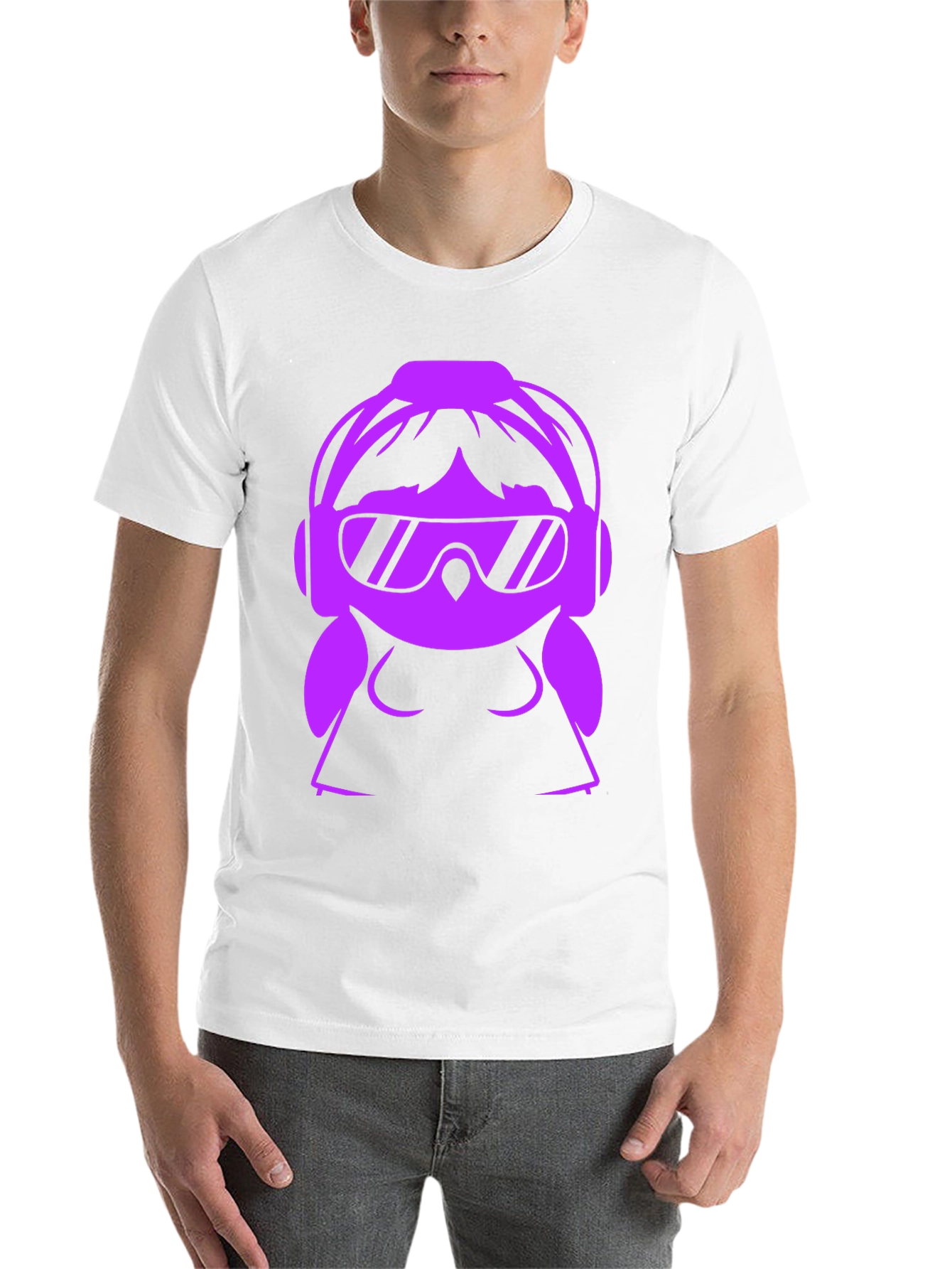 Black DJ Girl Graphic T-Shirt - Black view 14